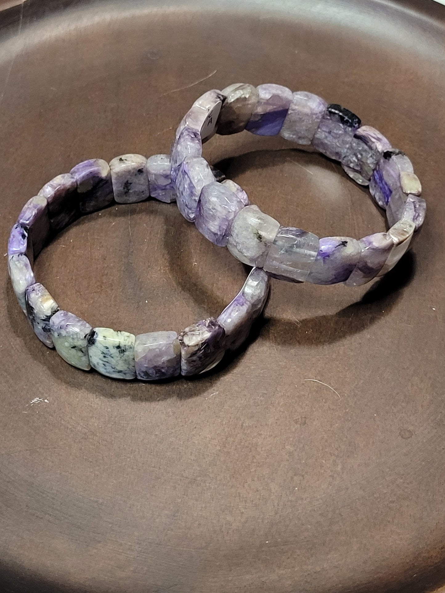 Rectangle Charoite Bangles