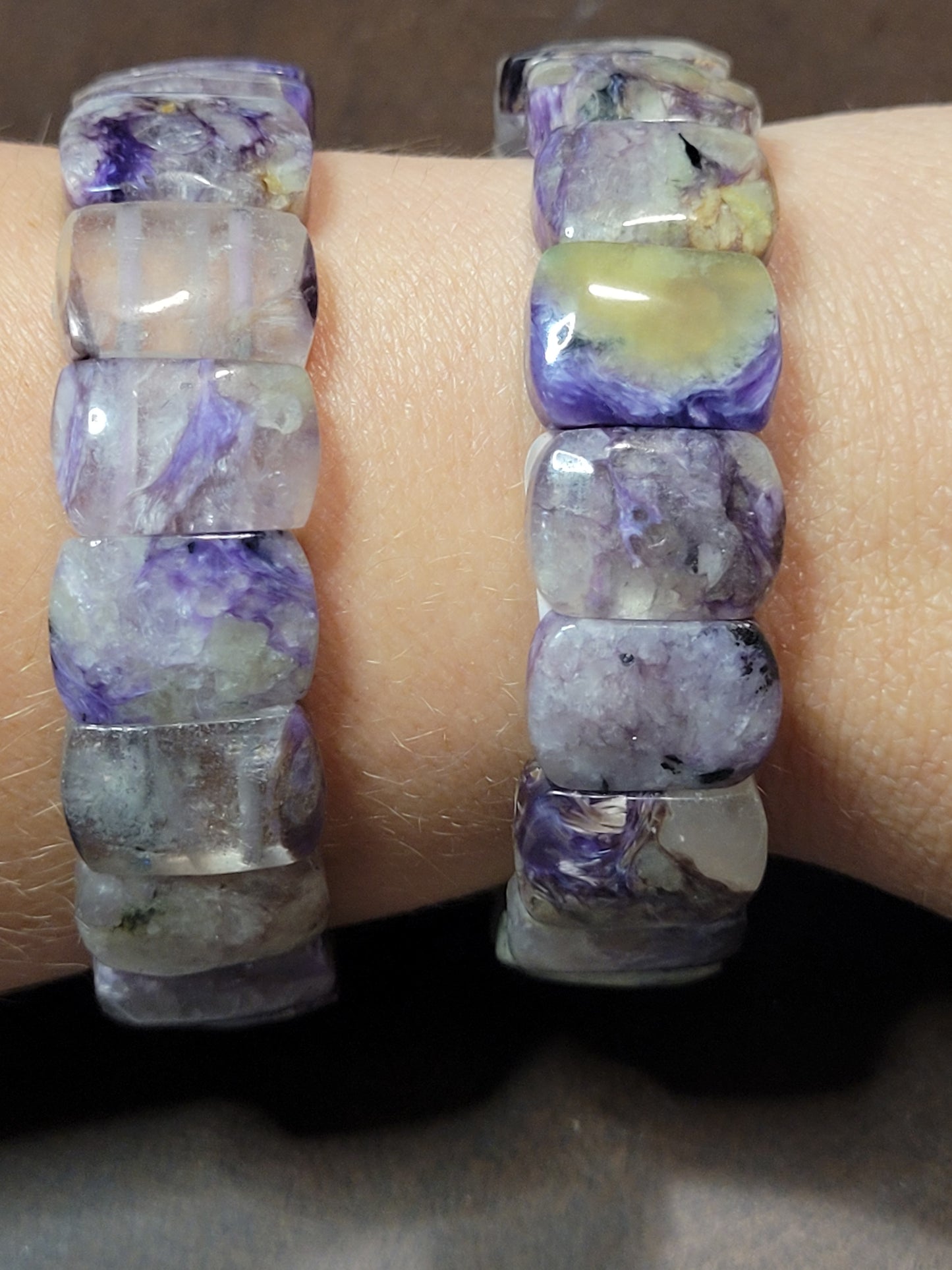 Rectangle Charoite Bangles