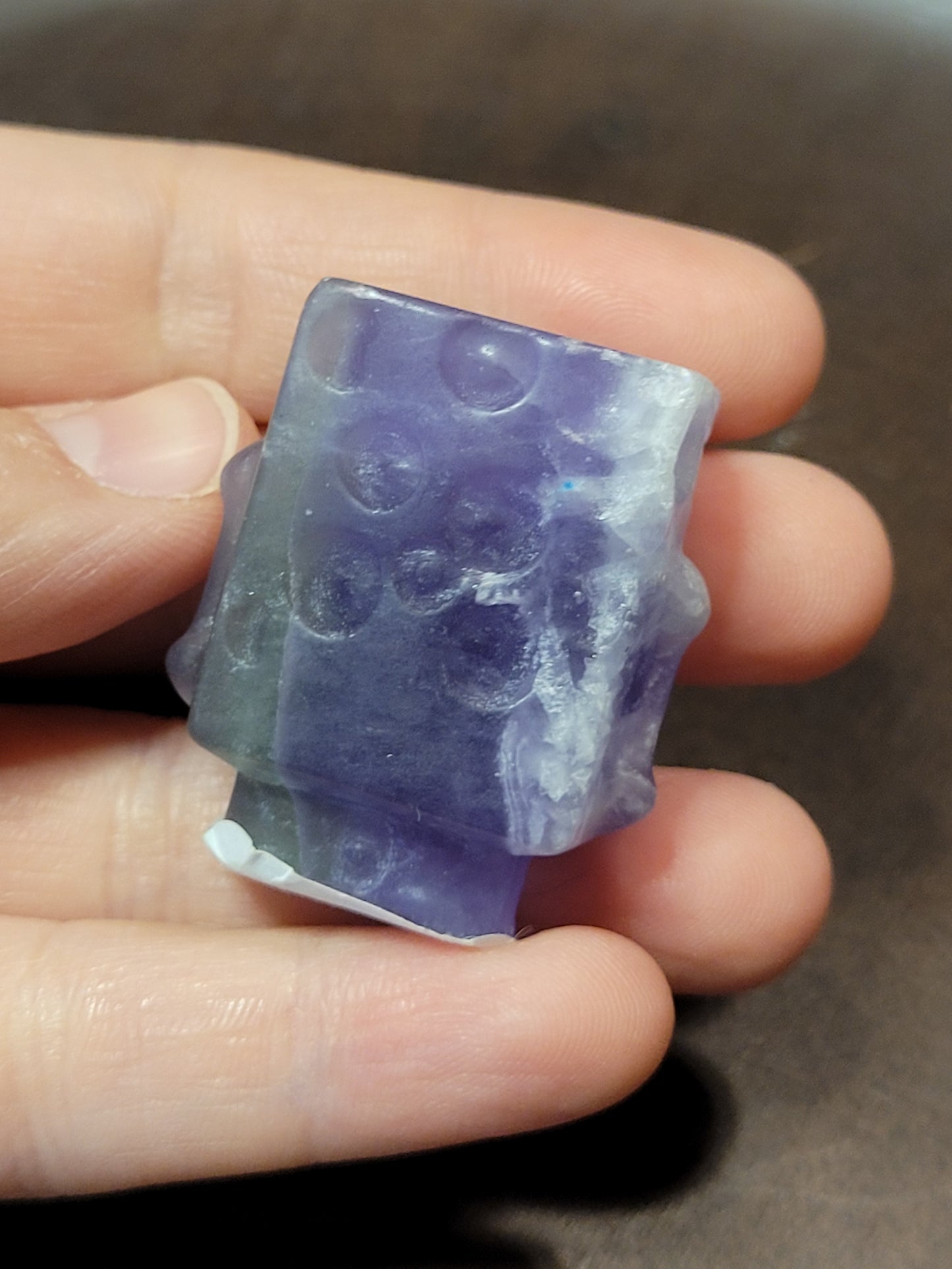 Small Rainbow Fluorite Spongebob
