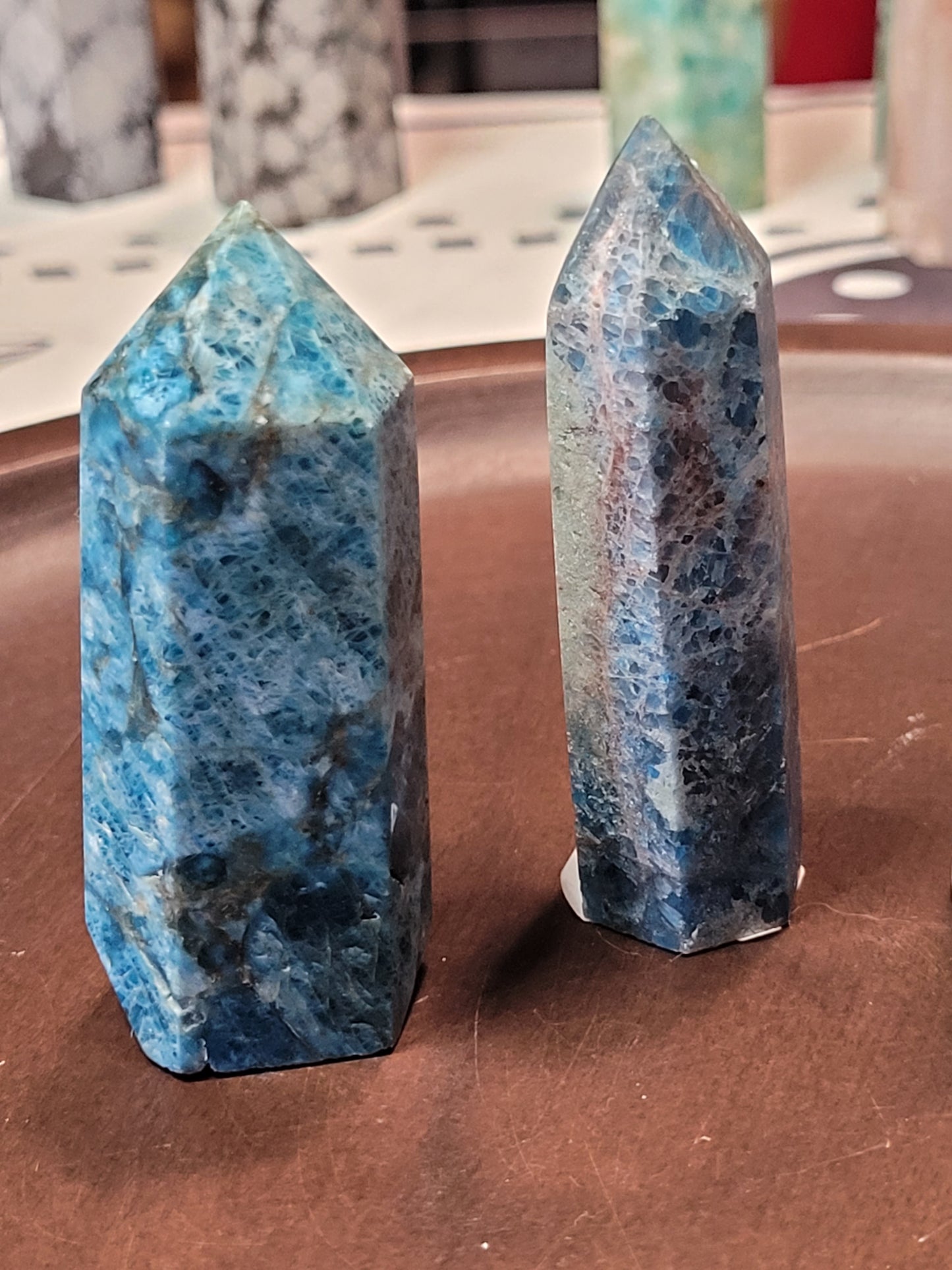 Blue Apatite Towers - small