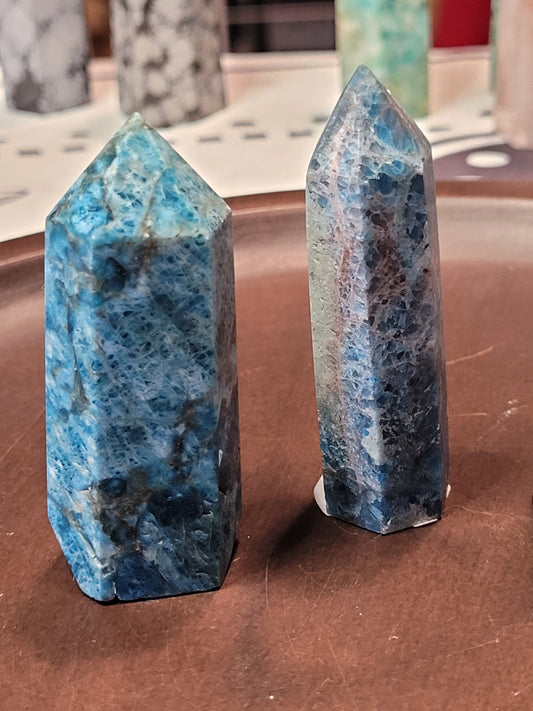 Blue Apatite Towers - small