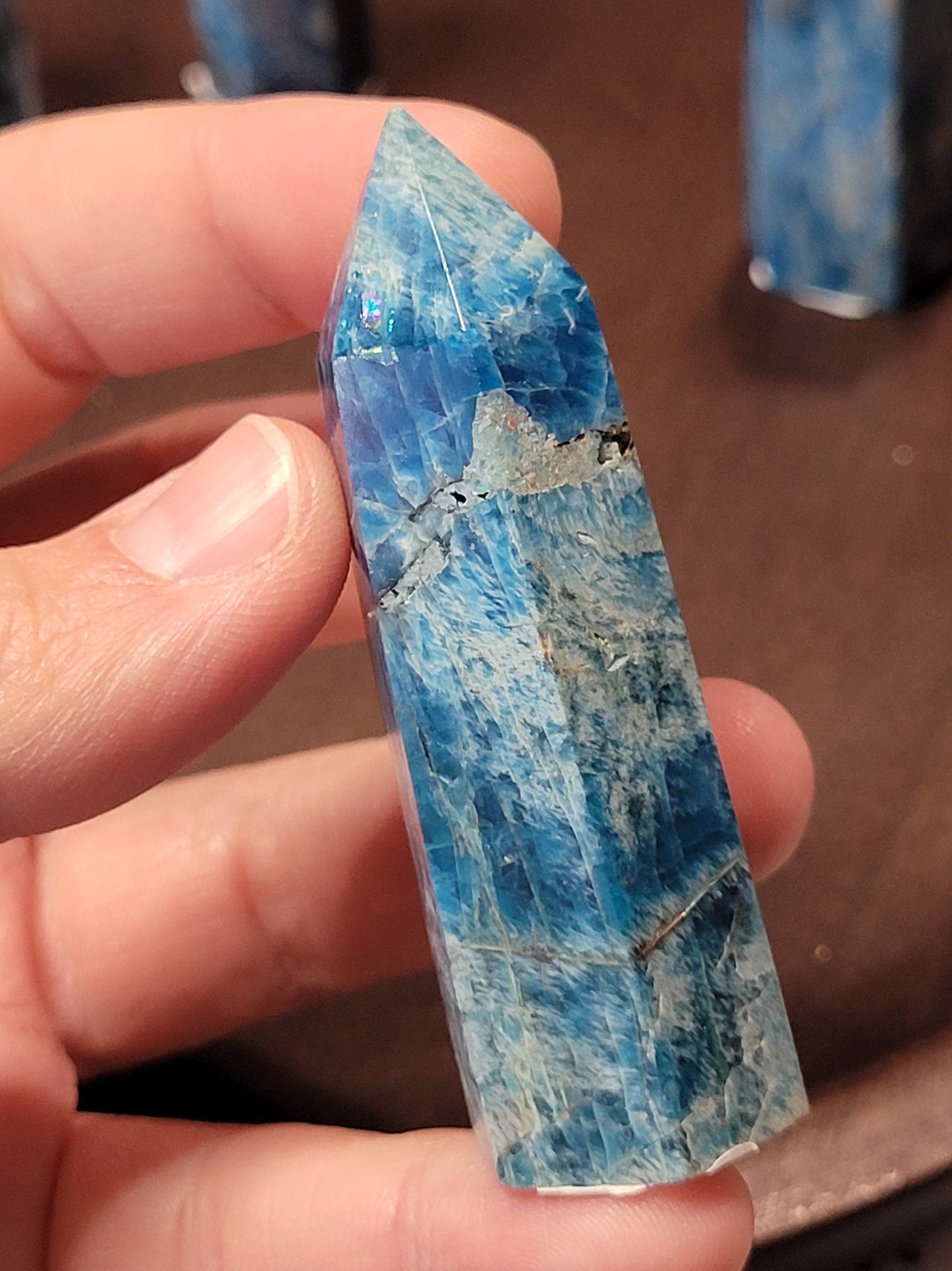 Blue Apatite Towers - small