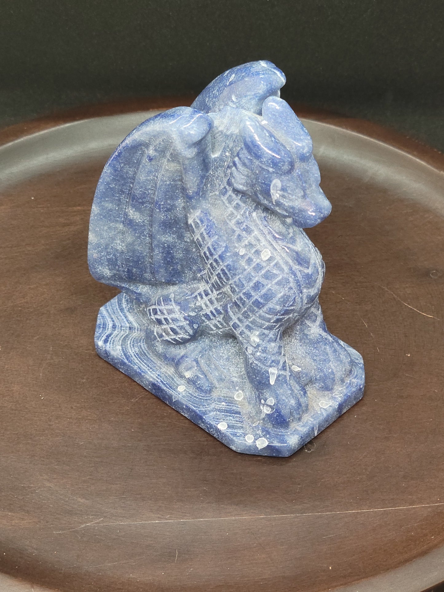 Blue Aventurine Dragon - Large
