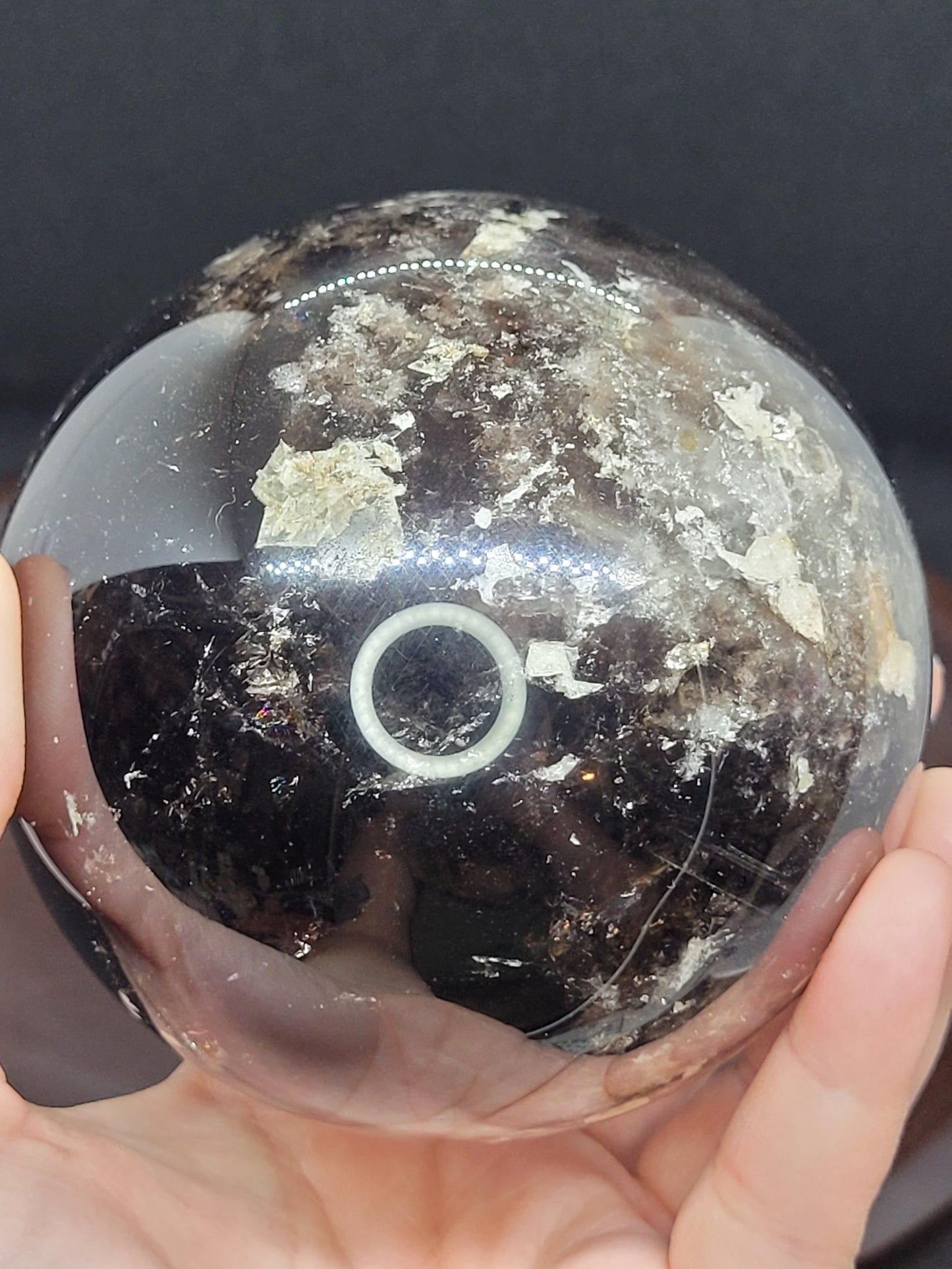 Smoky Quartz Sphere XL - Treated - Misfit