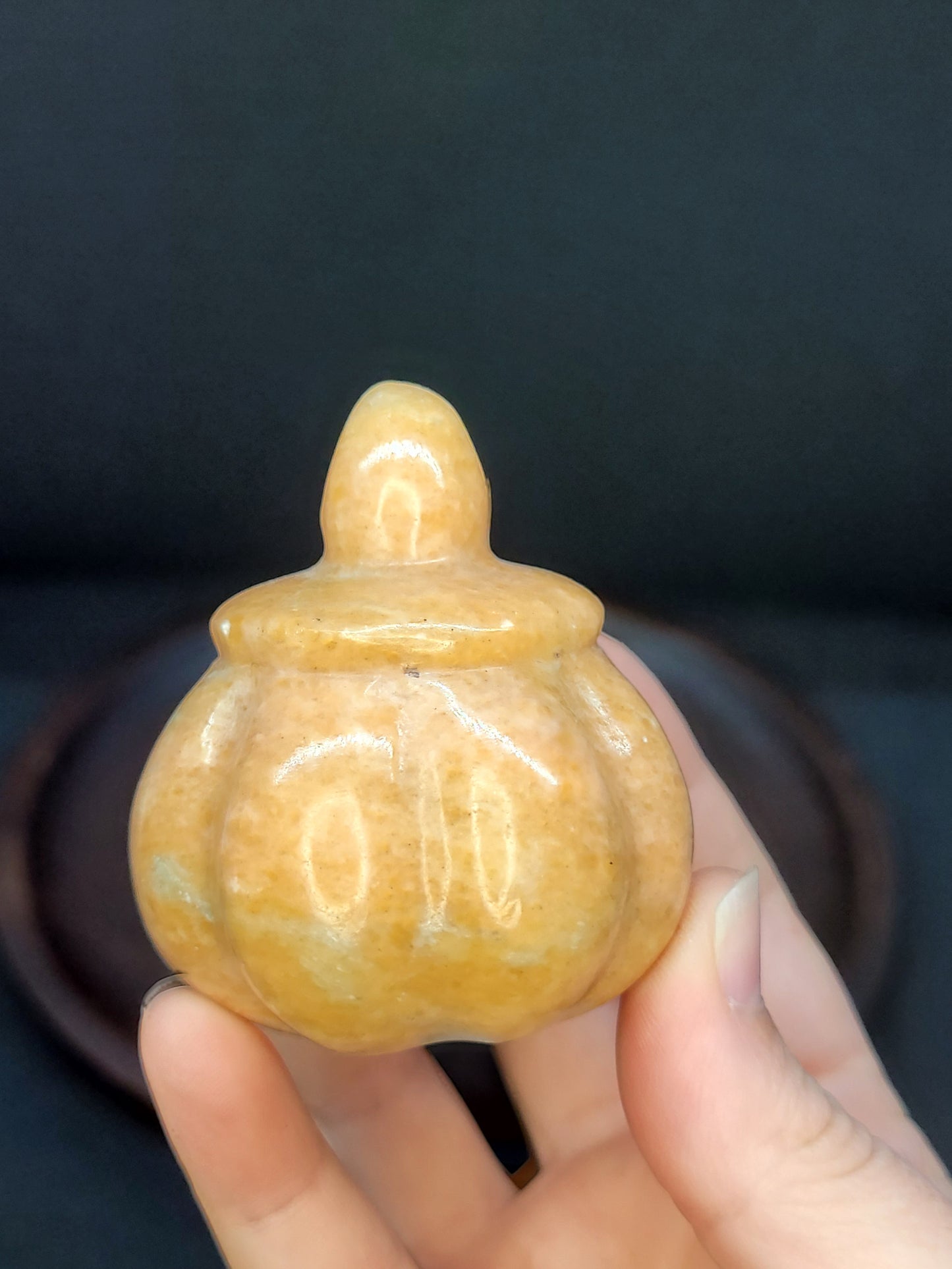 Orange Calcite Jack-o-lantern