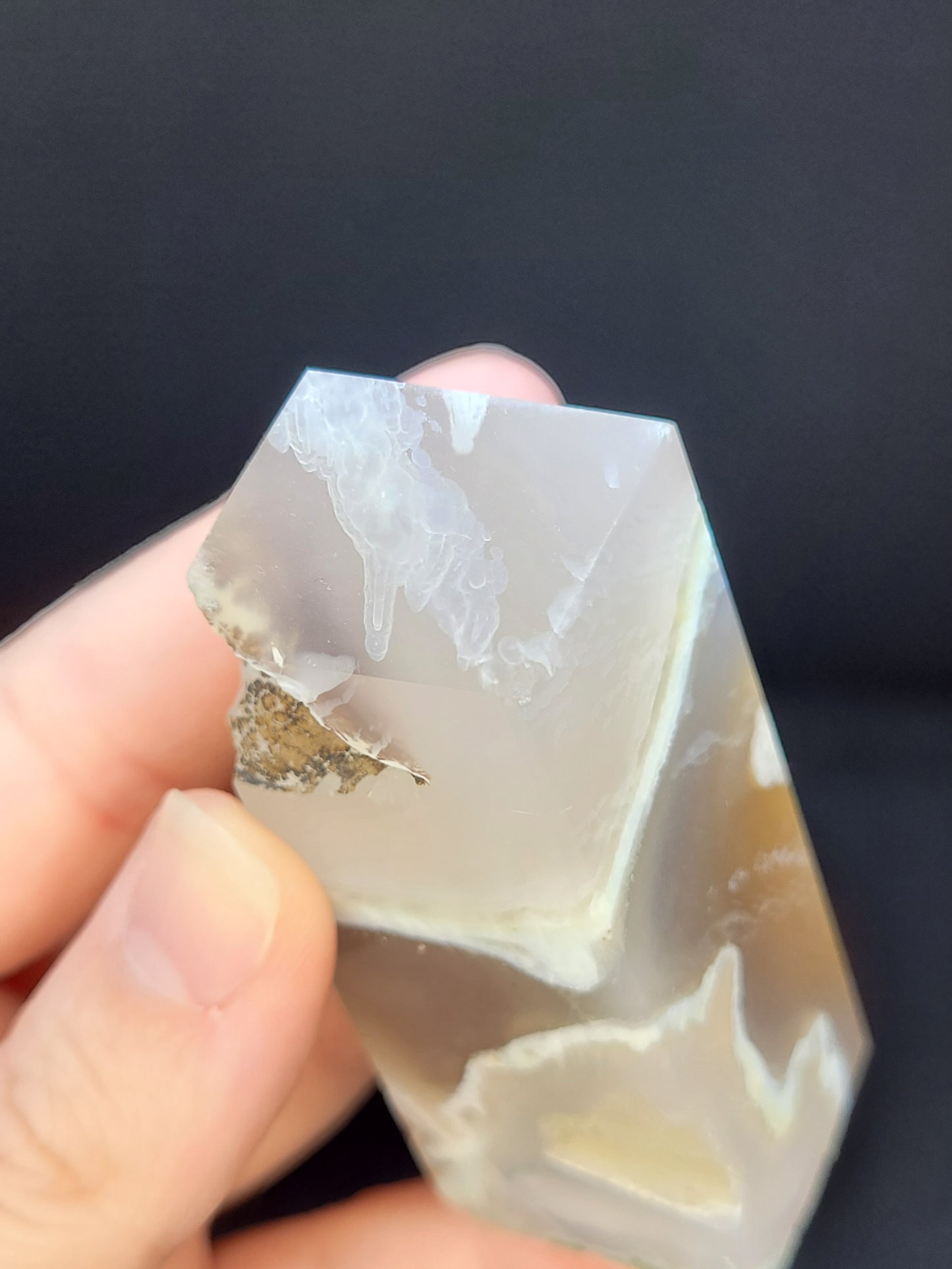 Dark Flower Agate Tower - Square Cut - Misftit