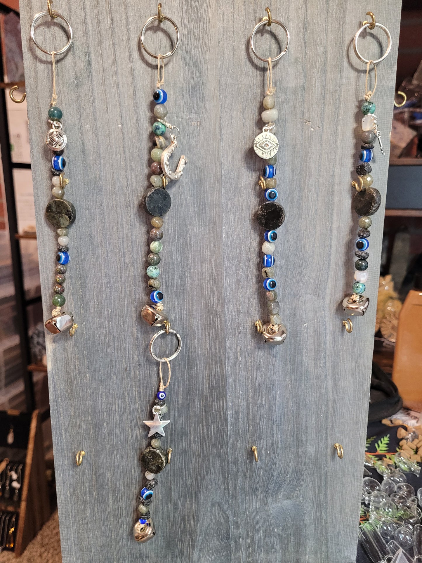 Witchy Charm Bell Keychains - Handmade