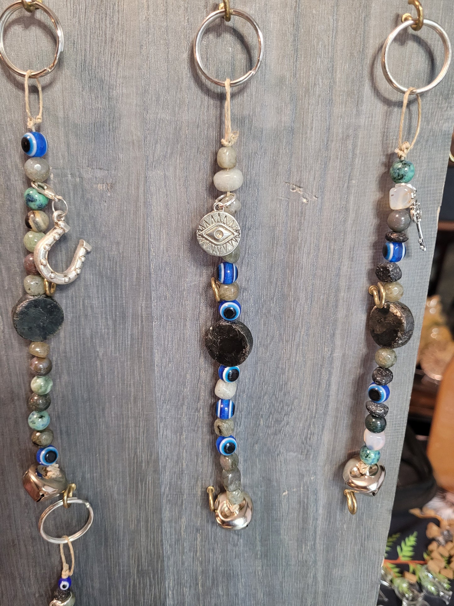 Witchy Charm Bell Keychains - Handmade
