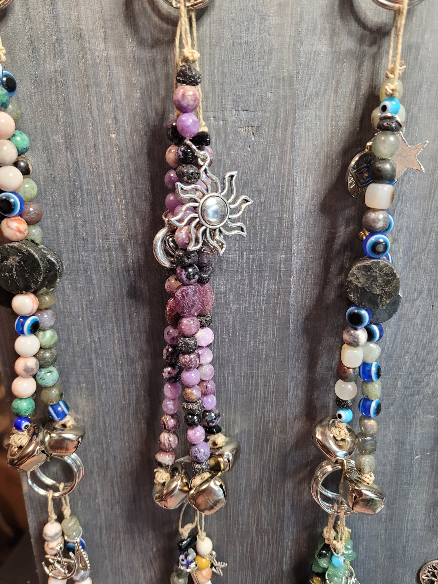 Witchy Charm Bell Keychains - Handmade