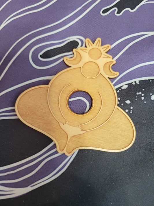 Wooden Mother Earth Sphere Stand