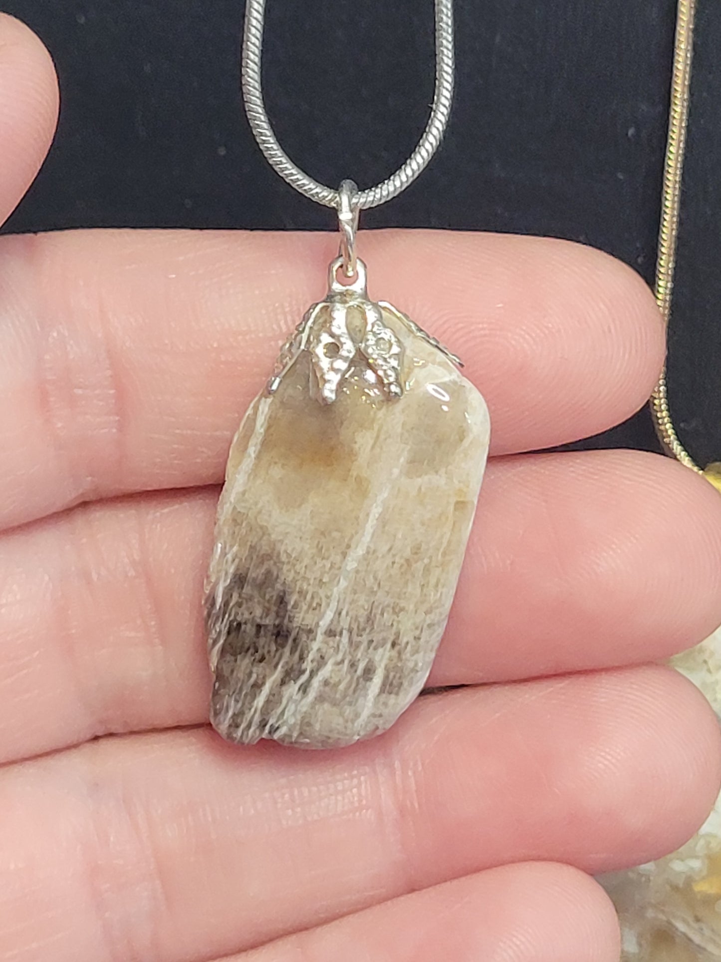 Hand Cut & Polished Crystal Pendant Necklaces - Handmade by Jahnee!