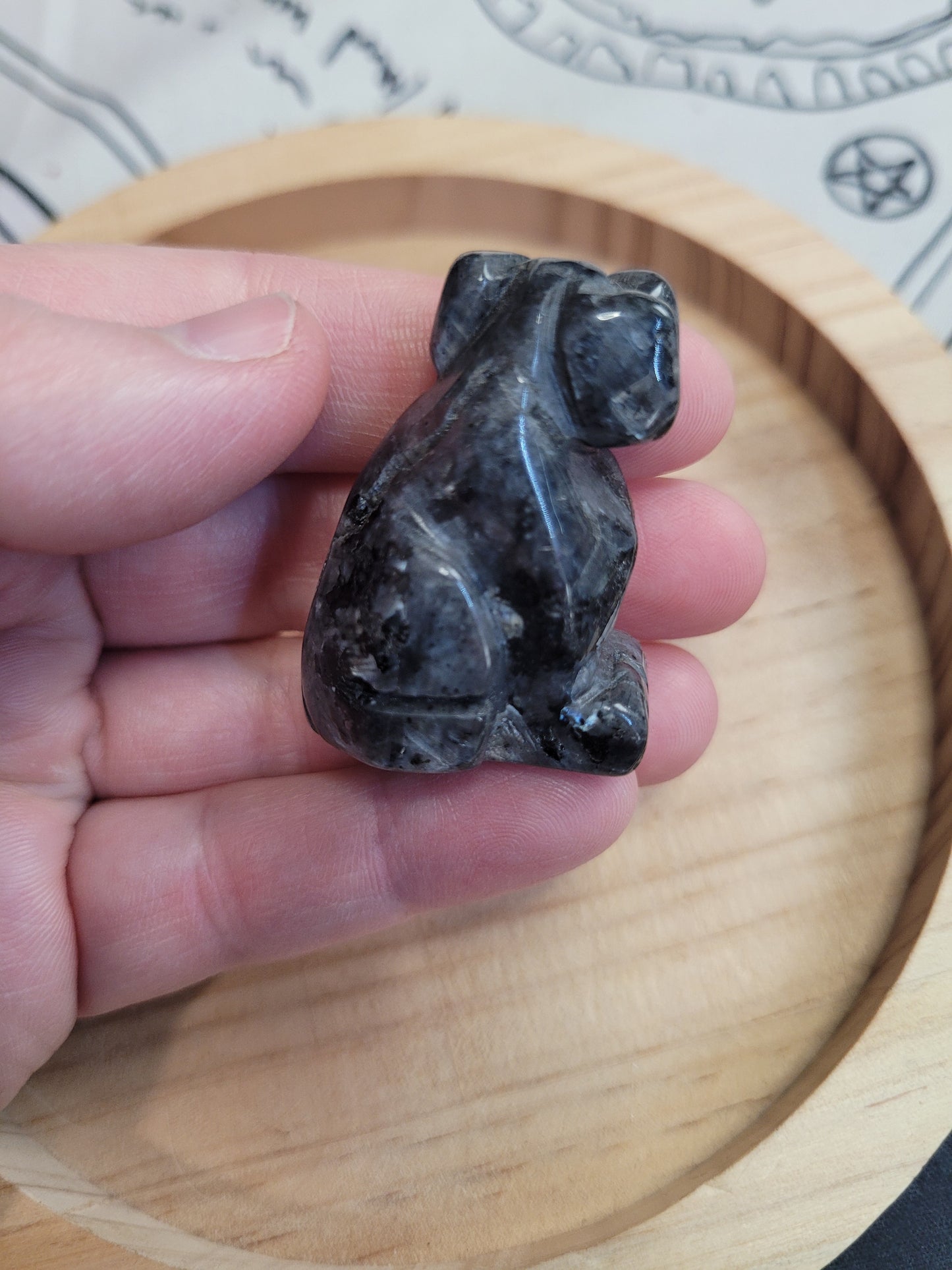 Larvikite Dog - Small