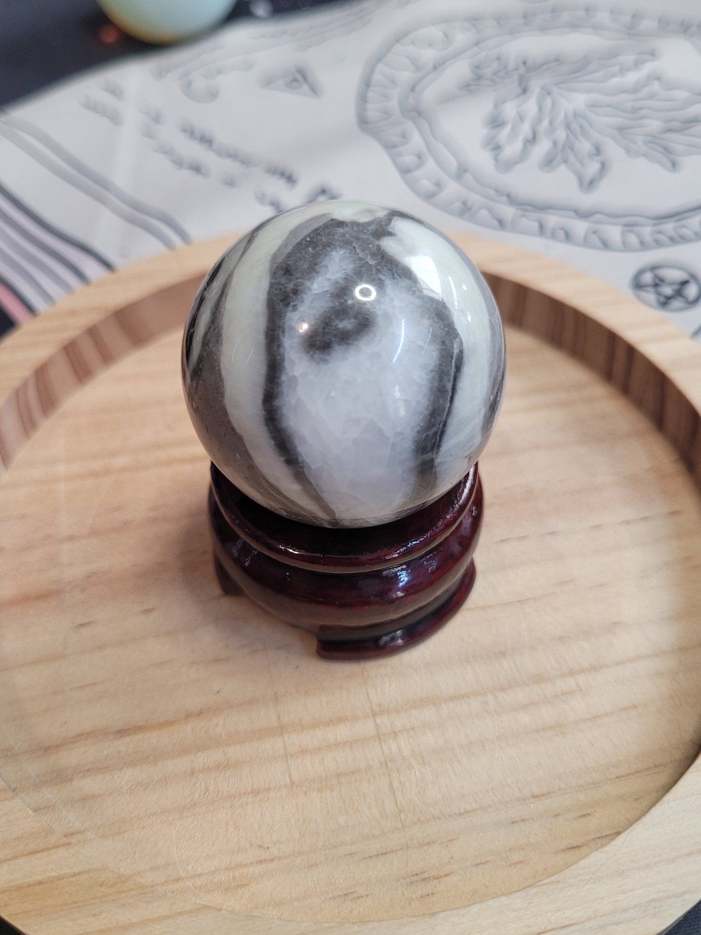 Zebra Jasper Sphere - Small