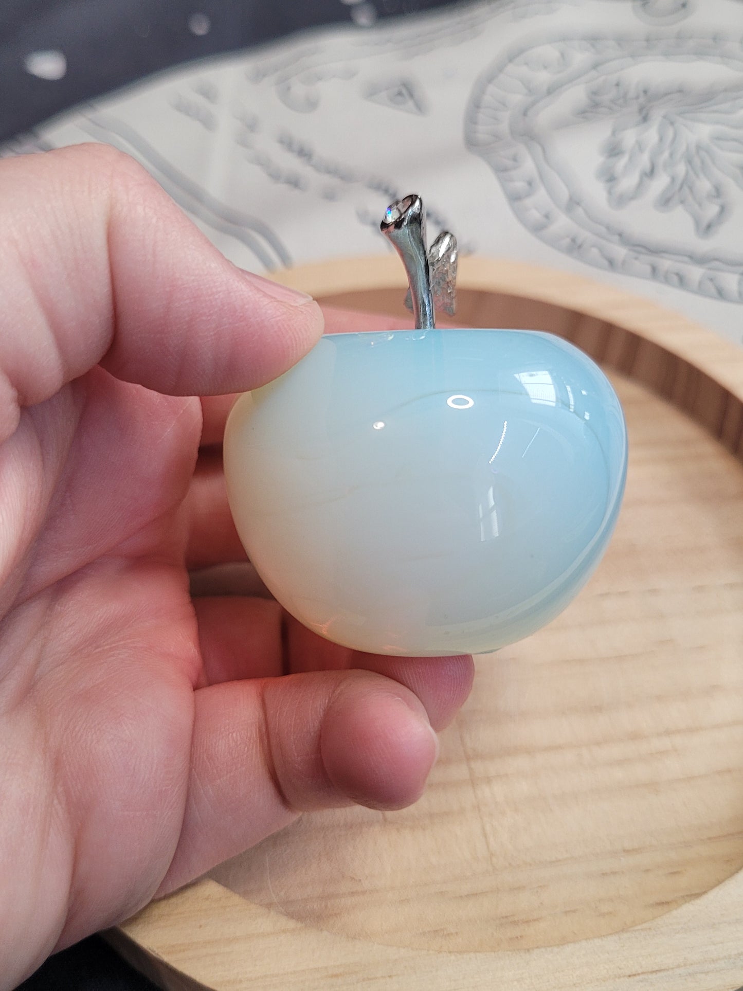 Opalite Apple Carving