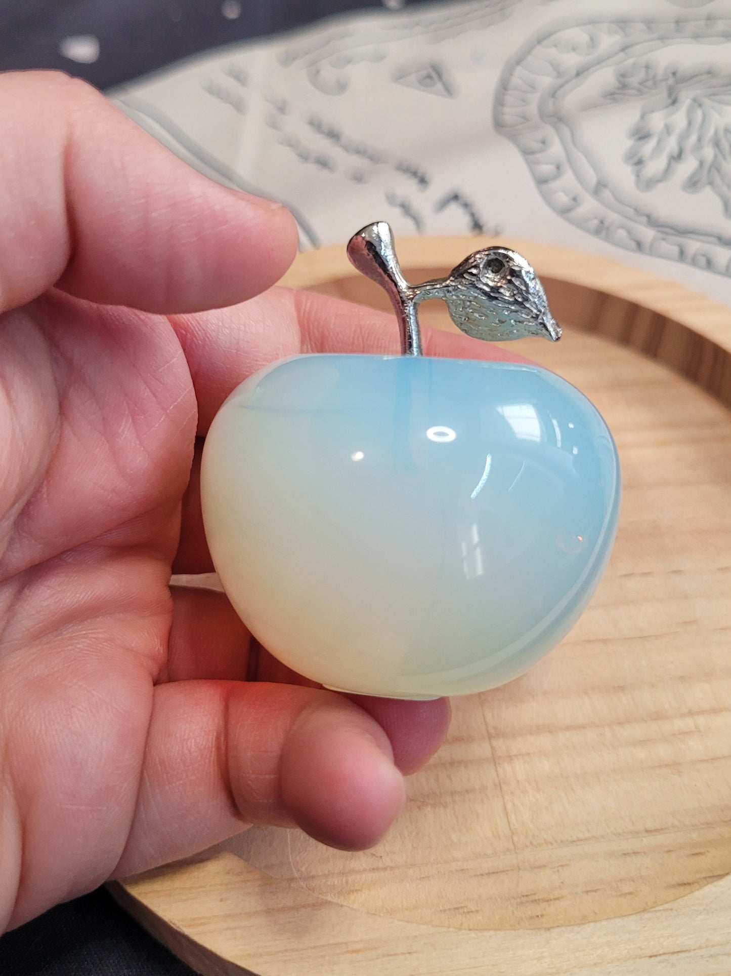 Opalite Apple Carving