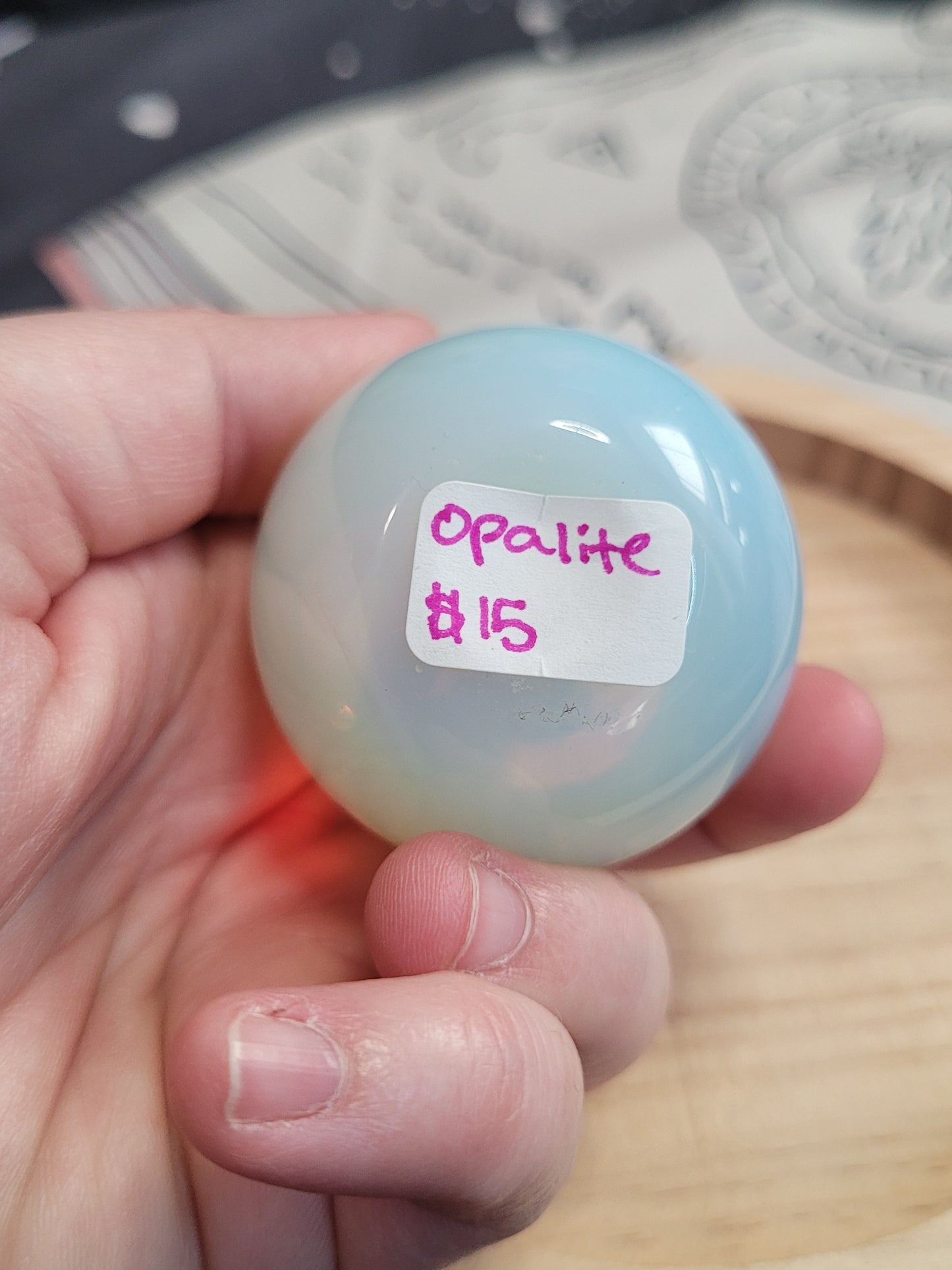 Opalite Apple Carving