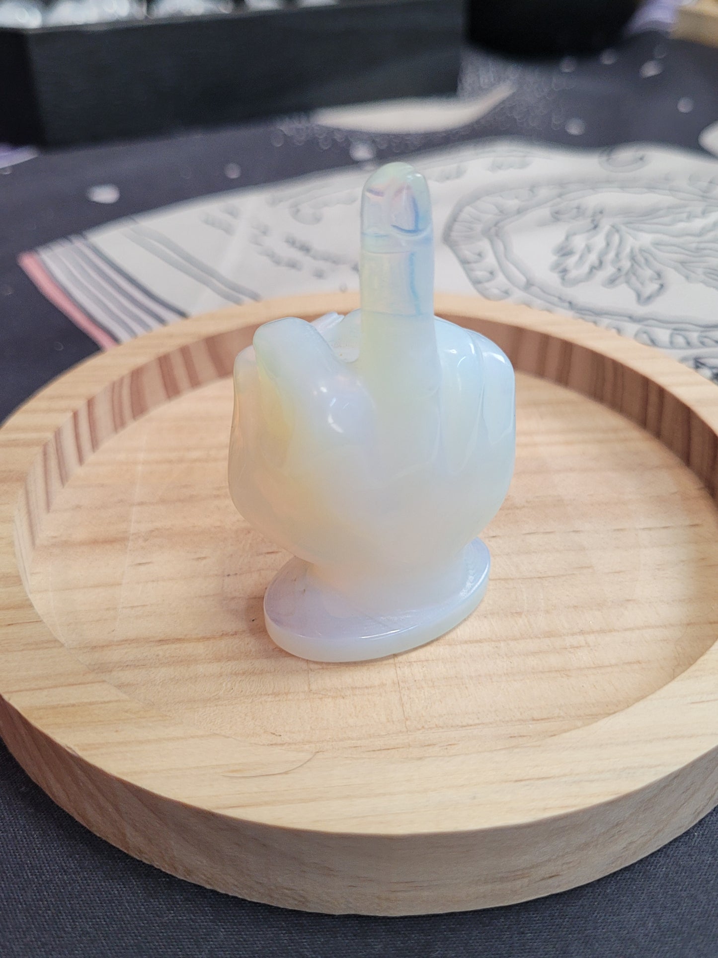 Opalite Middle Finger