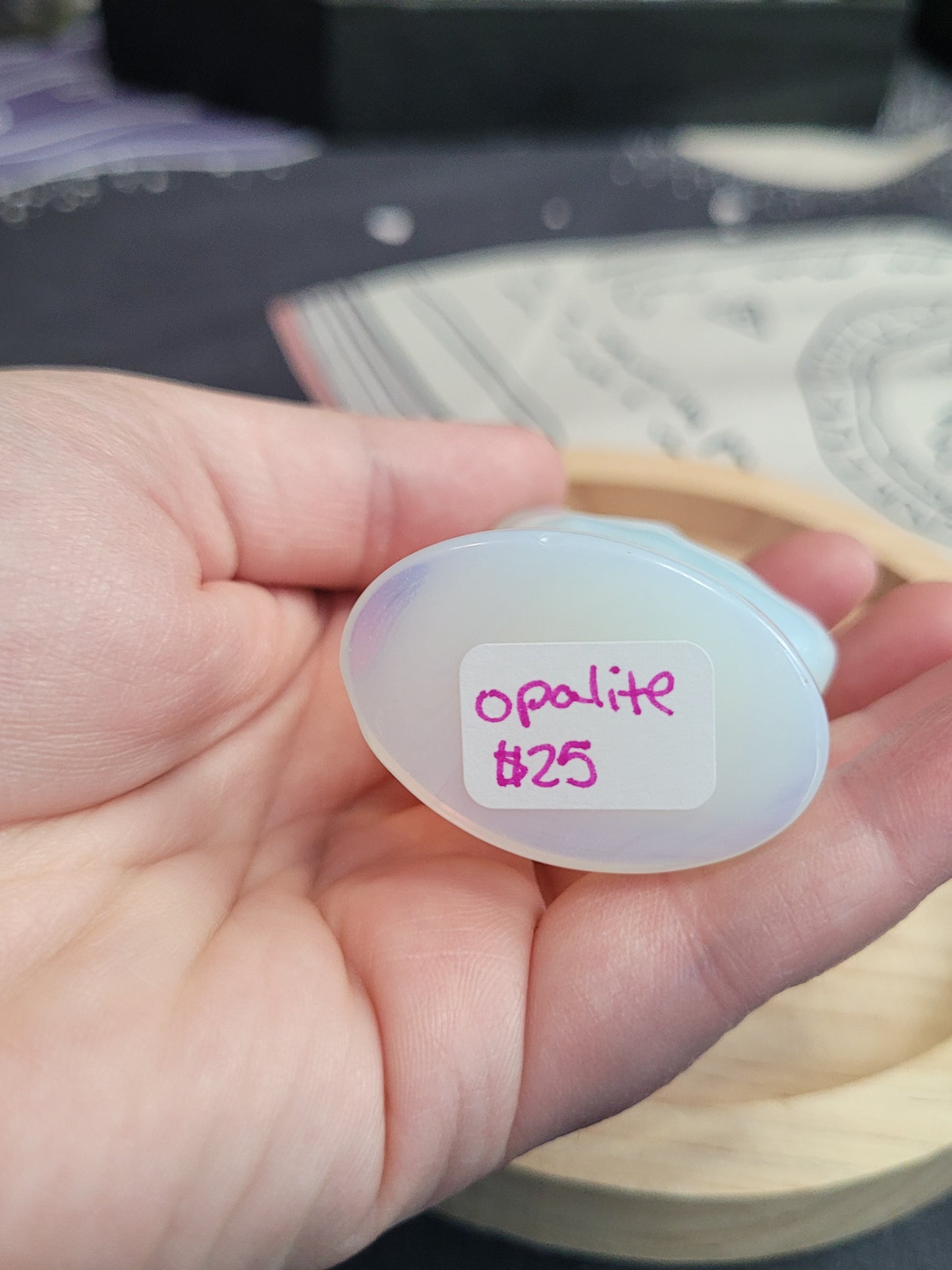 Opalite Middle Finger