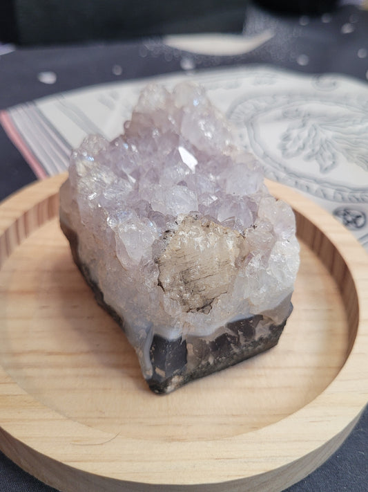 Amethyst, Blue Agate, Calcite Specimen