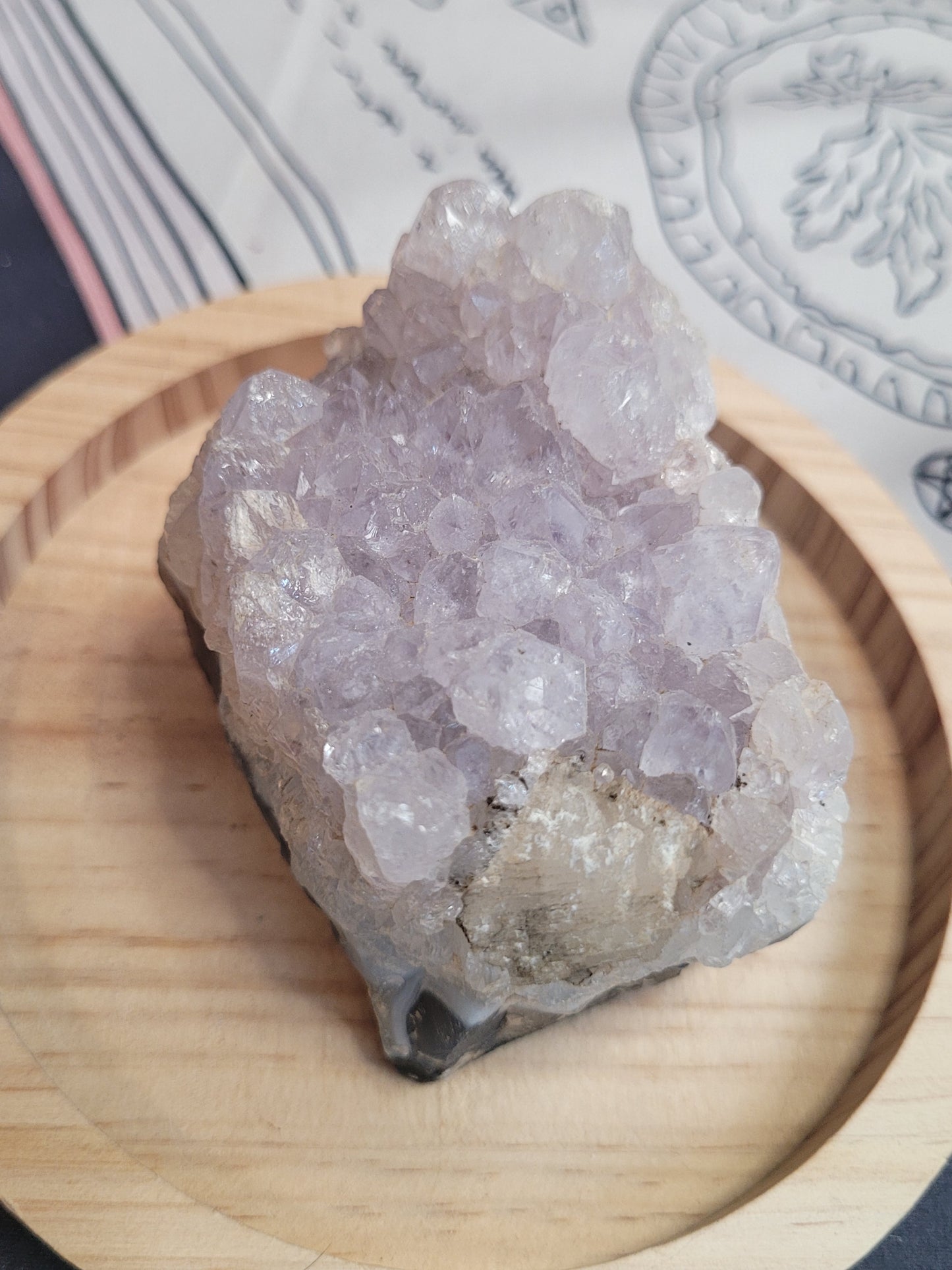 Amethyst, Blue Agate, Calcite Specimen