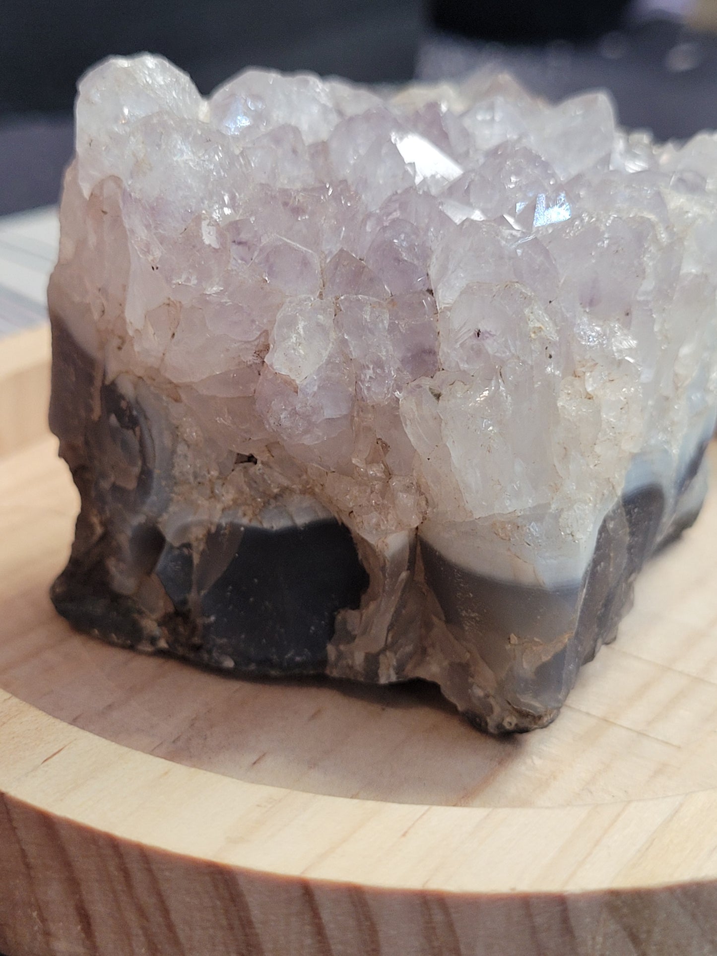 Amethyst, Blue Agate, Calcite Specimen