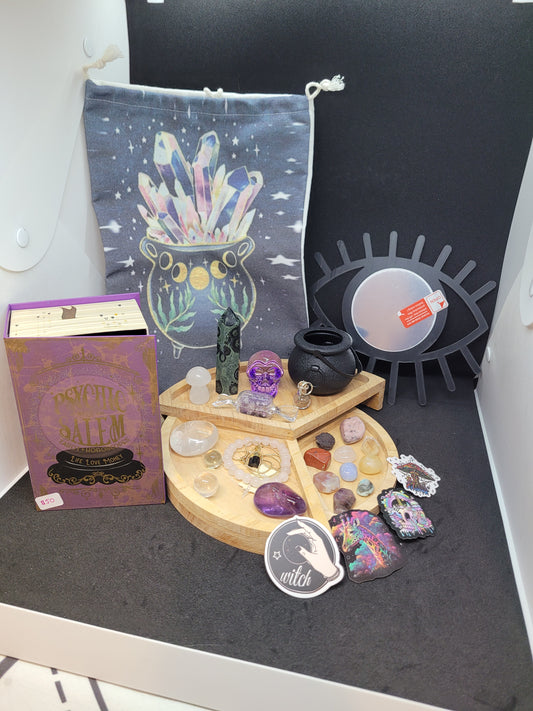 The Spooky Book Crystal Bundle - Psychic of Salem, Tarot & Horoscopes - MD