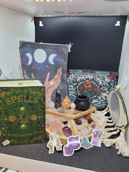 The Spooky Book Crystal Bundle - Spells & Enchantments - LG