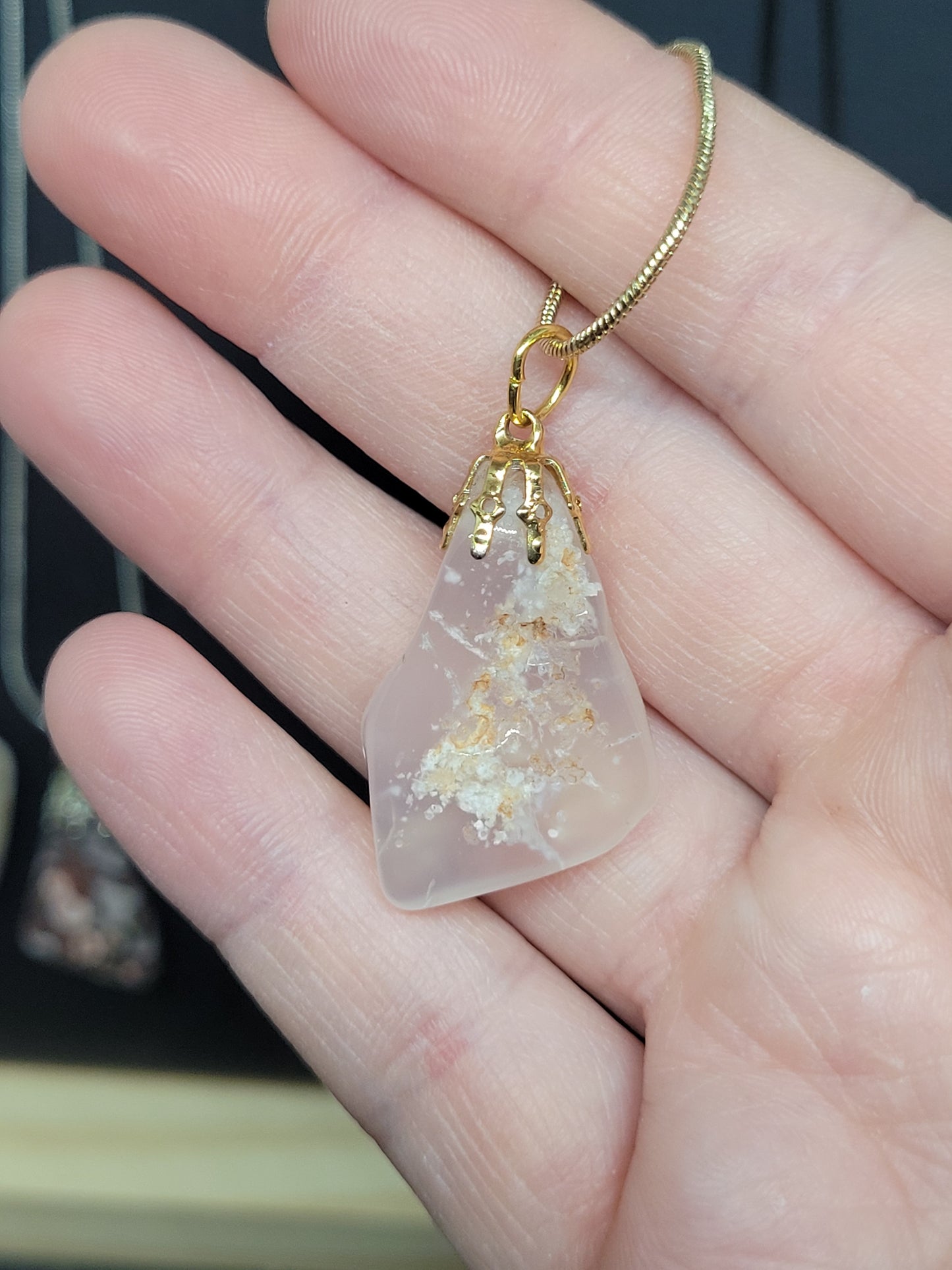 Hand Cut & Polished Crystal Pendant Necklaces - Handmade by Jahnee!