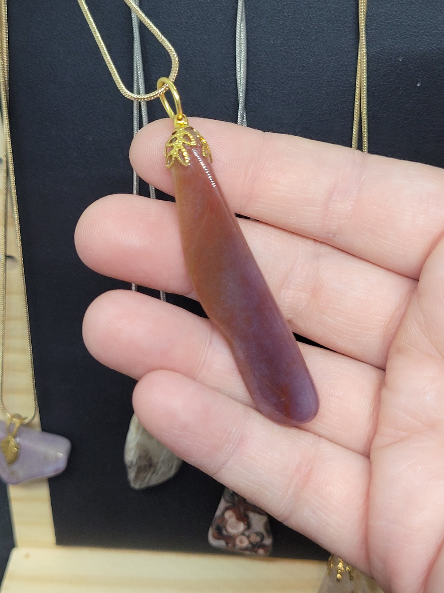 Hand Cut & Polished Crystal Pendant Necklaces - Handmade by Jahnee!