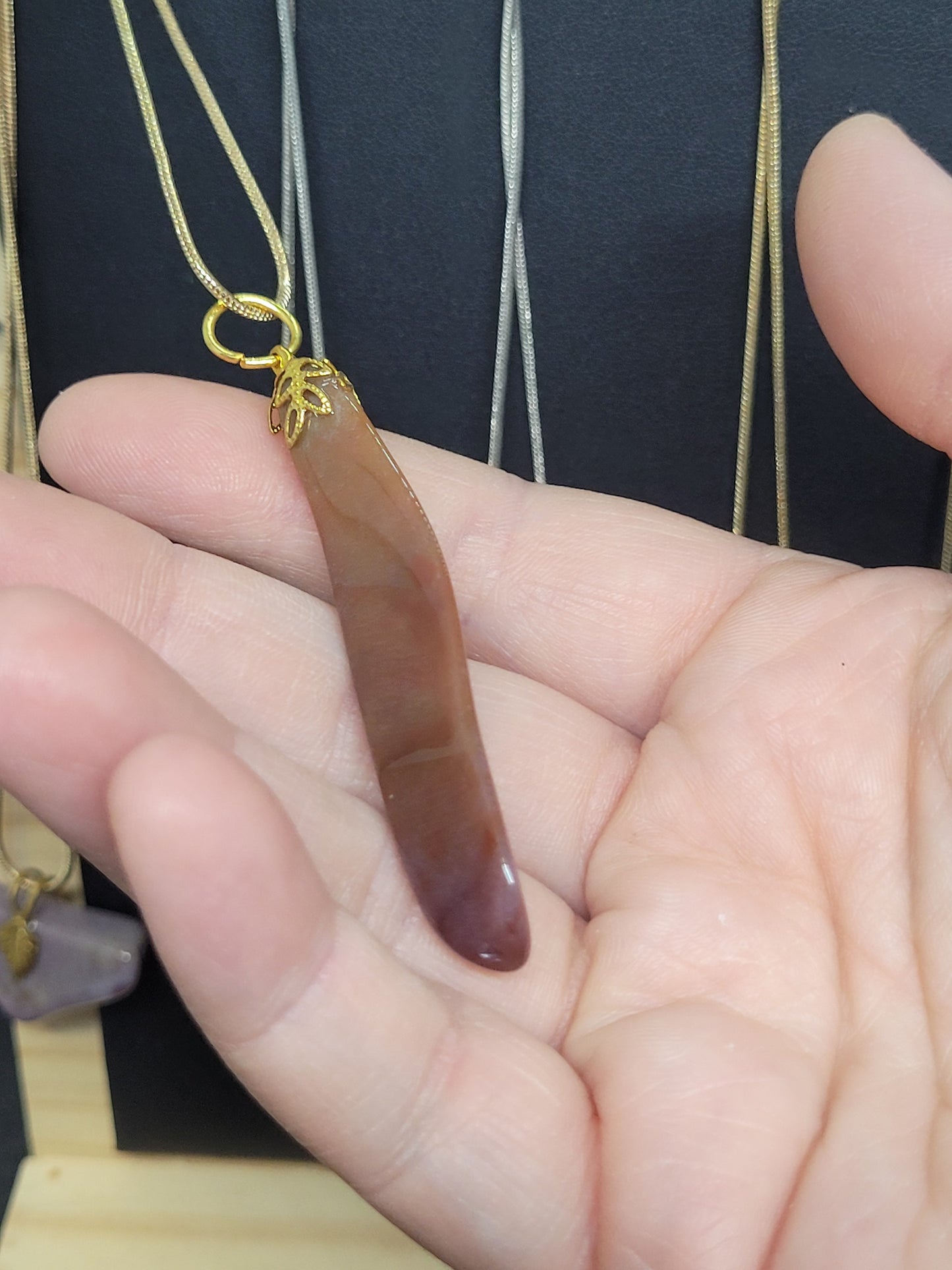 Hand Cut & Polished Crystal Pendant Necklaces - Handmade by Jahnee!