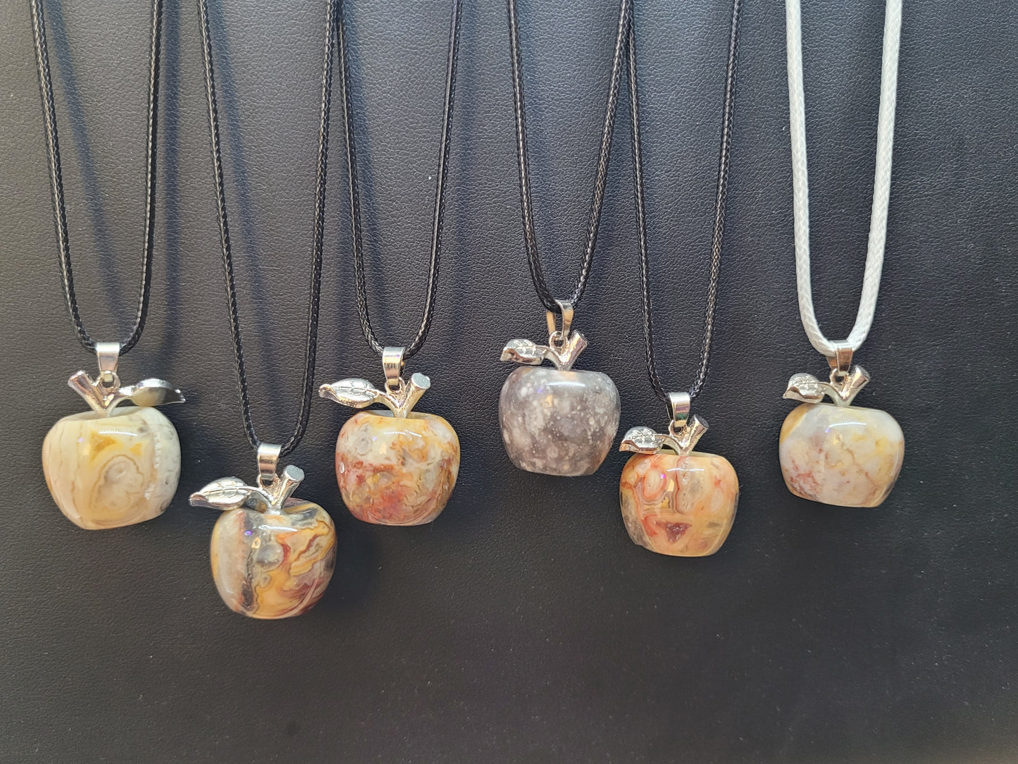 Crystal Apple Pendant Neckalces