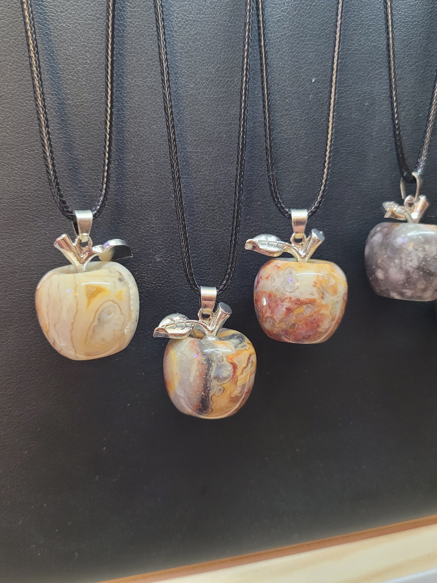 Crystal Apple Pendant Neckalces