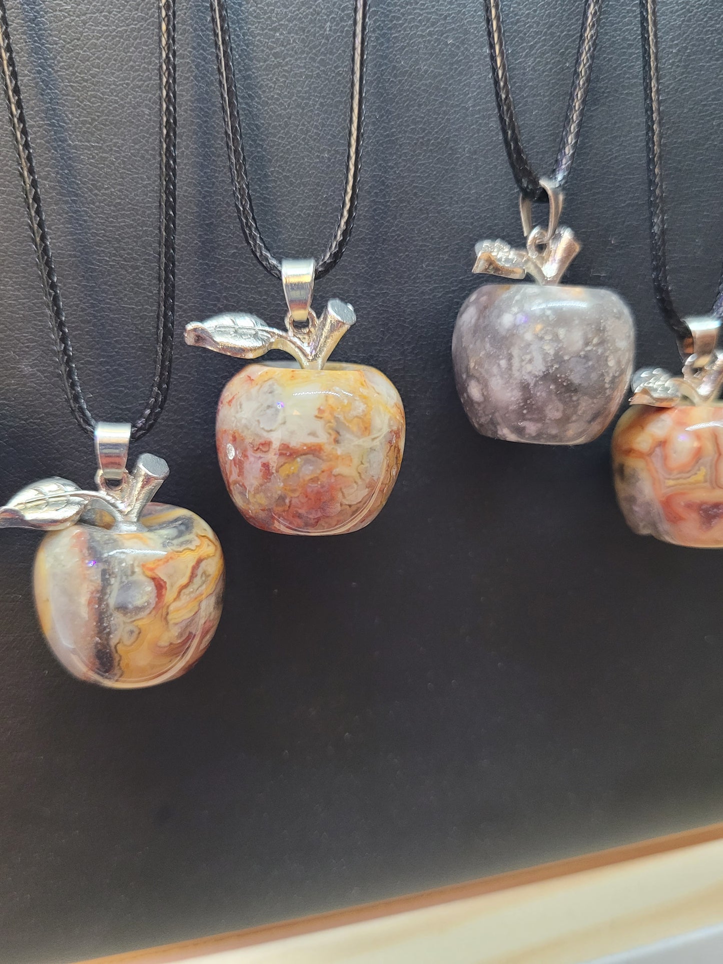 Crystal Apple Pendant Neckalces