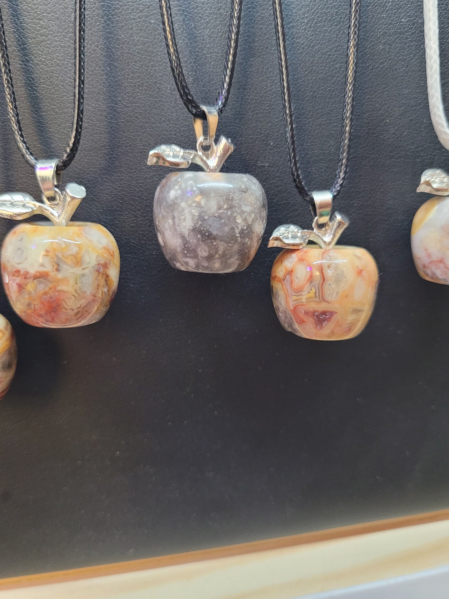 Crystal Apple Pendant Neckalces