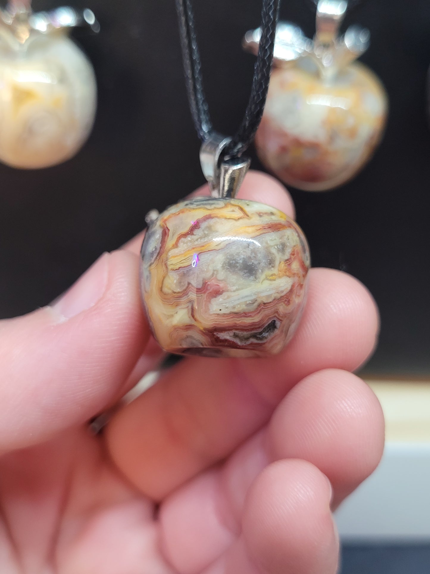 Crystal Apple Pendant Neckalces