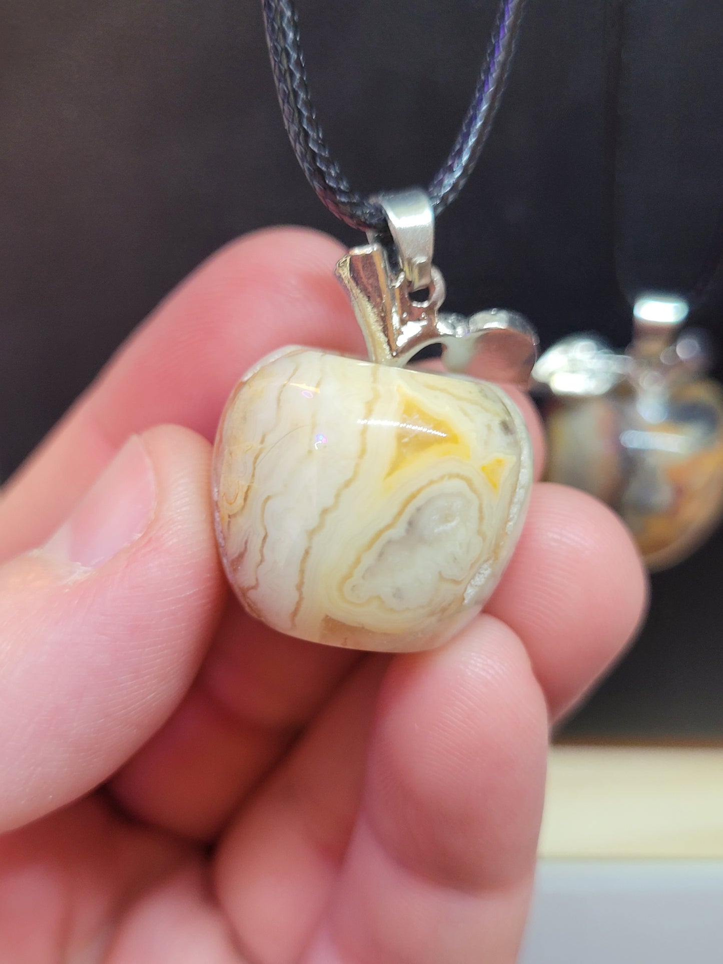 Crystal Apple Pendant Neckalces