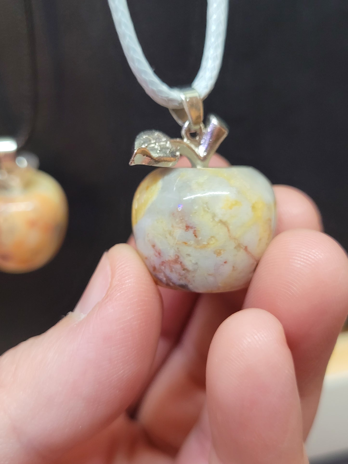 Crystal Apple Pendant Neckalces