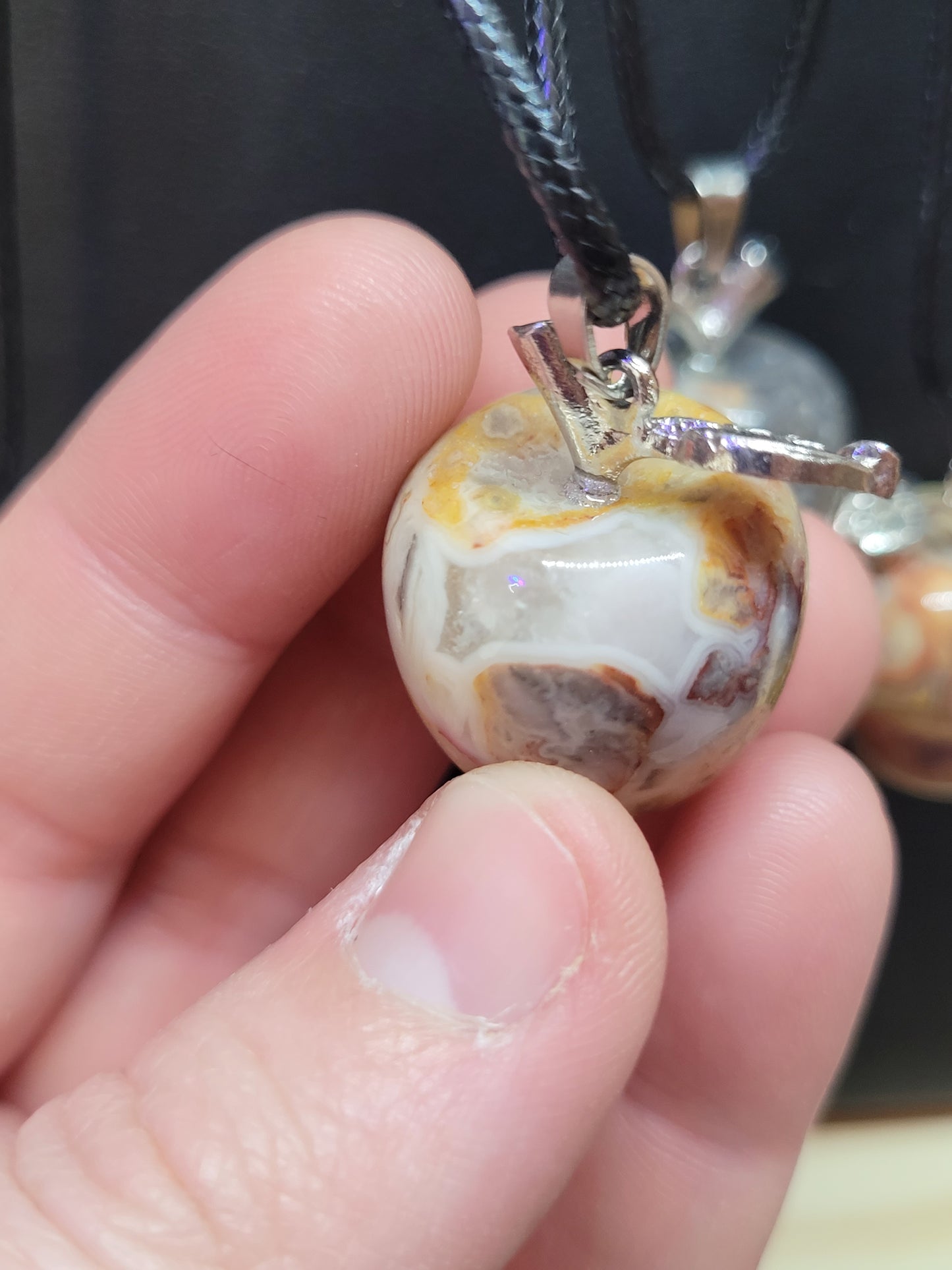 Crystal Apple Pendant Neckalces