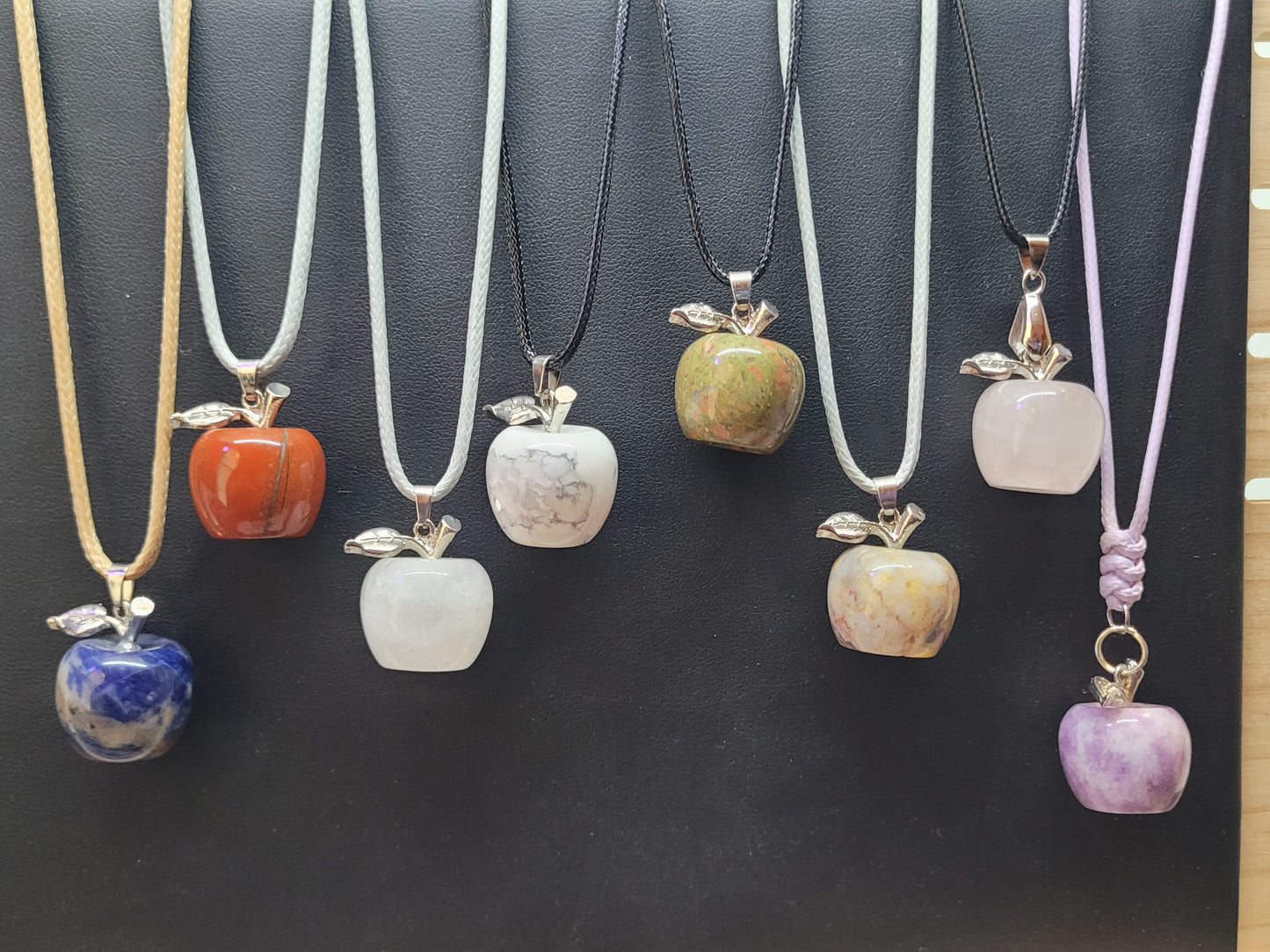 Crystal Apple Pendant Neckalces