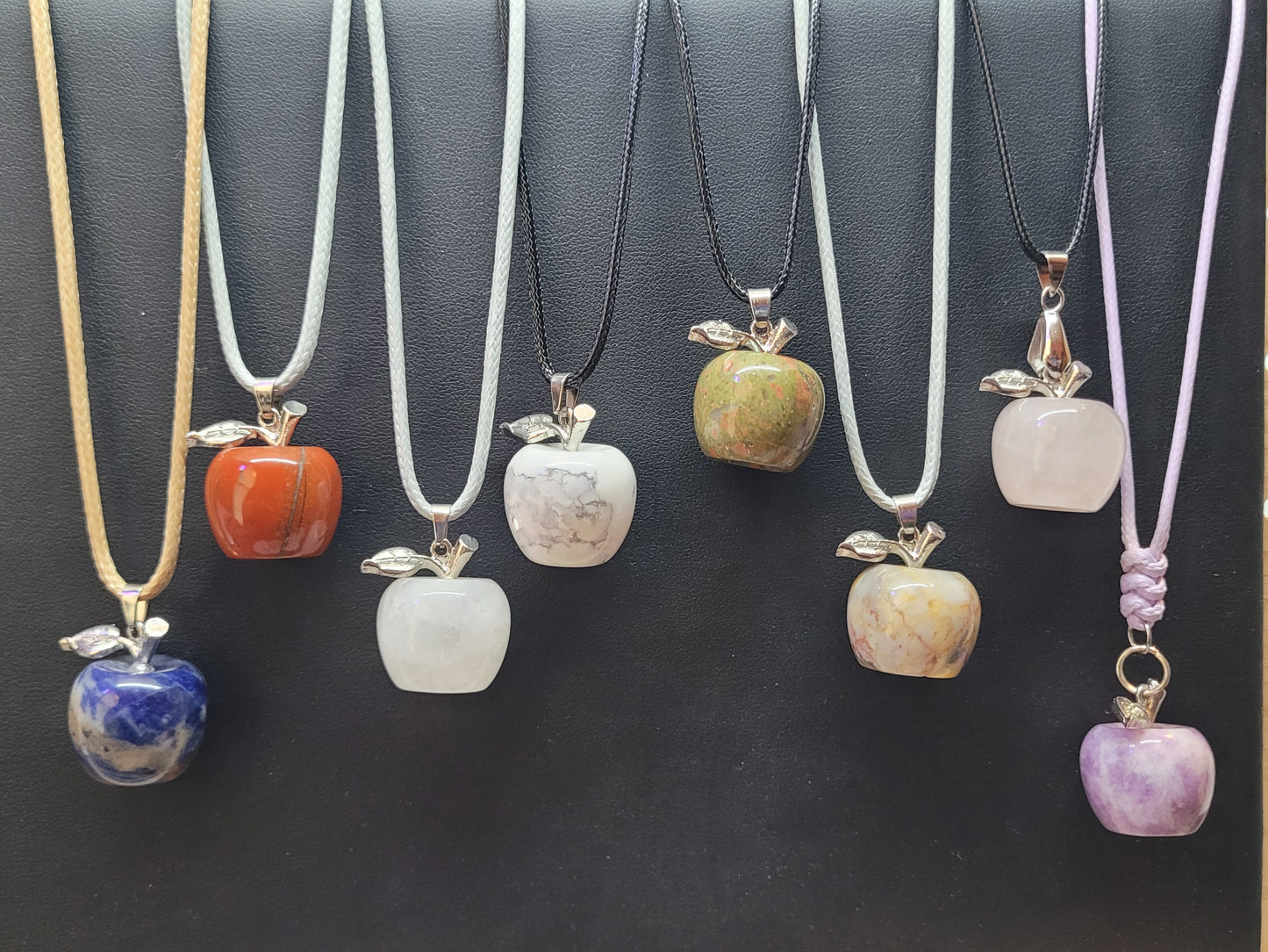 Crystal Apple Pendant Neckalces