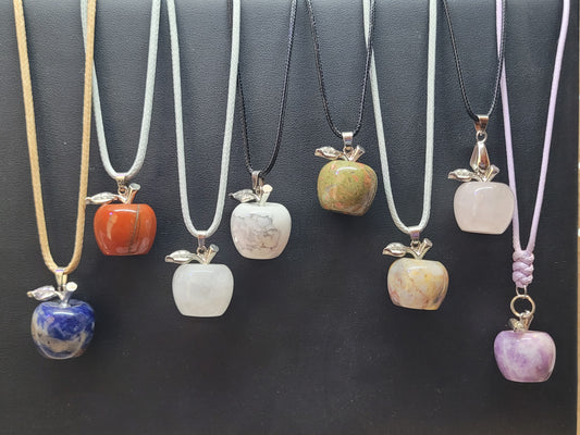 Crystal Apple Pendant Neckalces