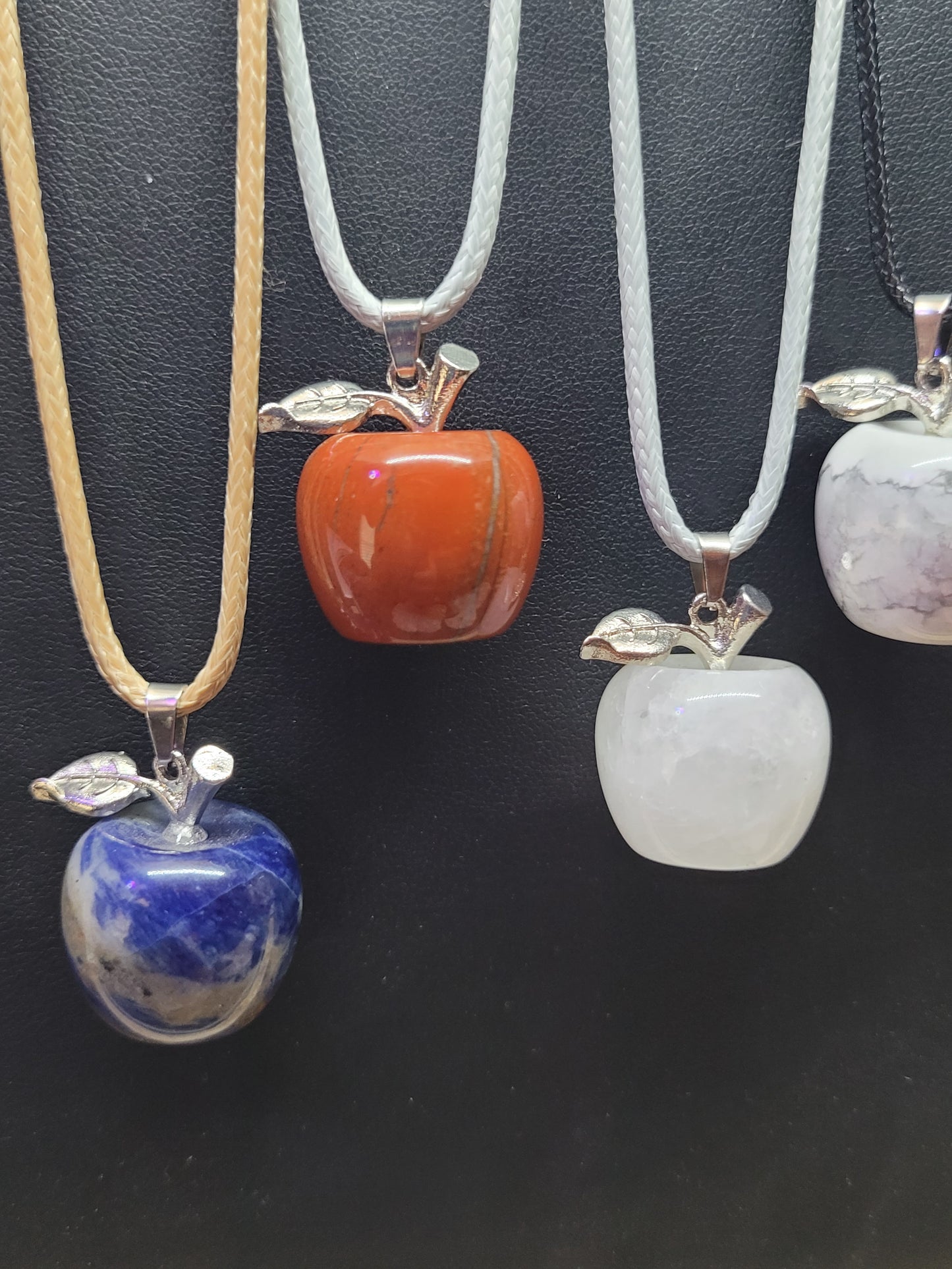 Crystal Apple Pendant Neckalces