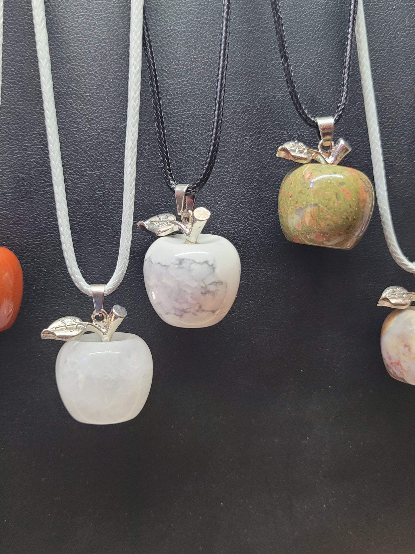 Crystal Apple Pendant Neckalces