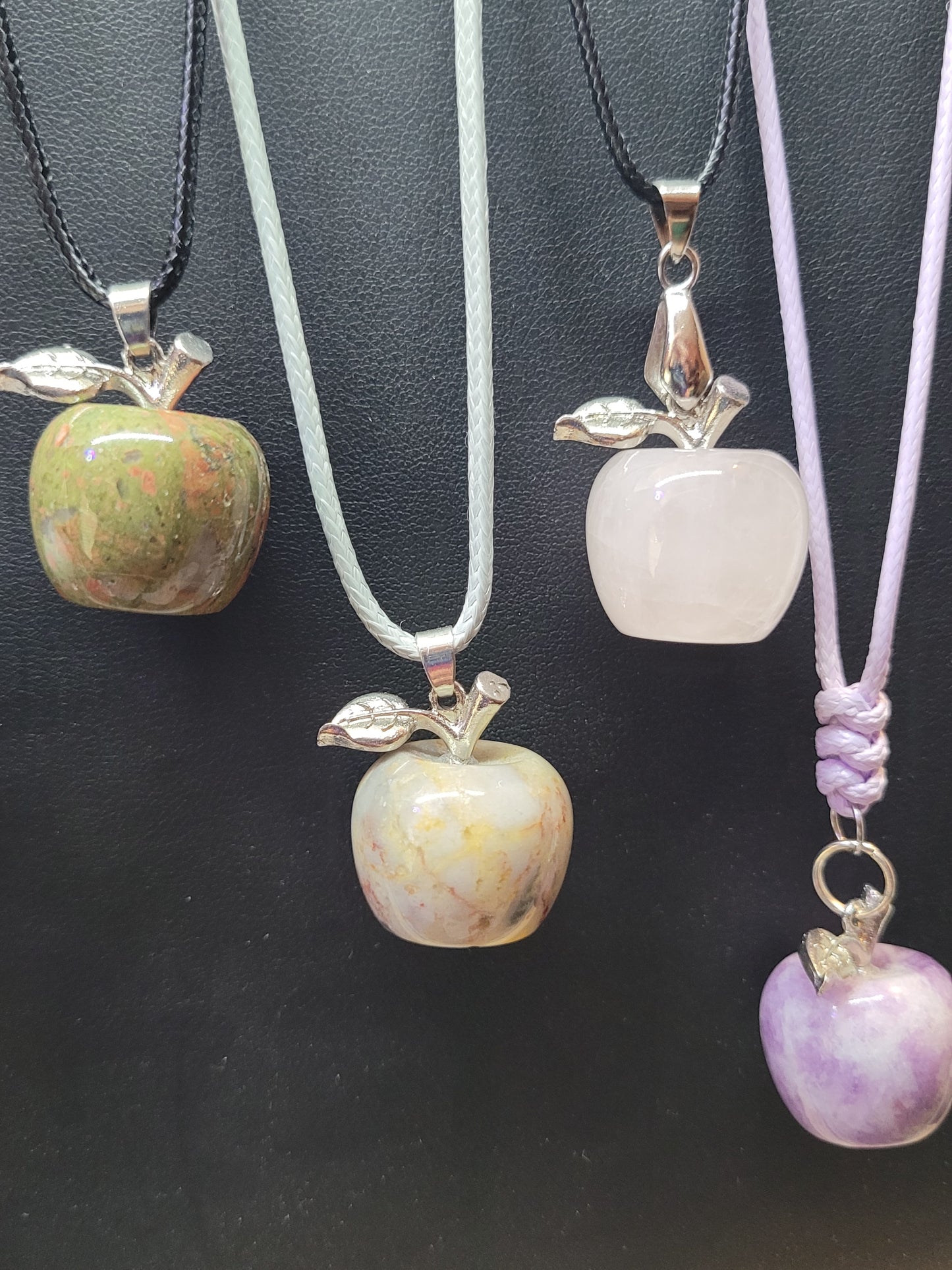 Crystal Apple Pendant Neckalces