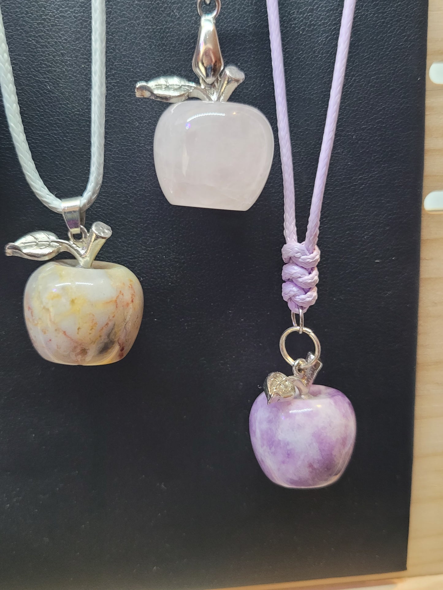 Crystal Apple Pendant Neckalces