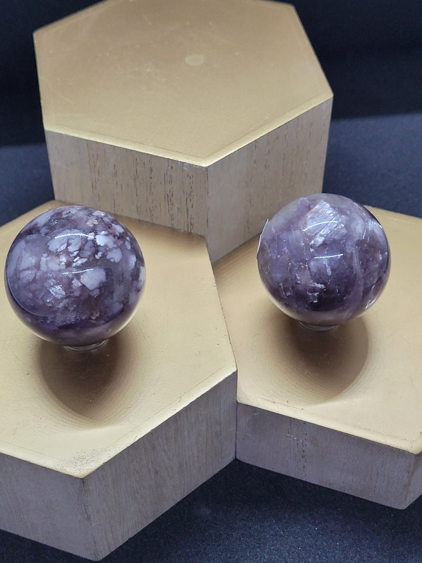 Lepidolite Spheres - High Quality