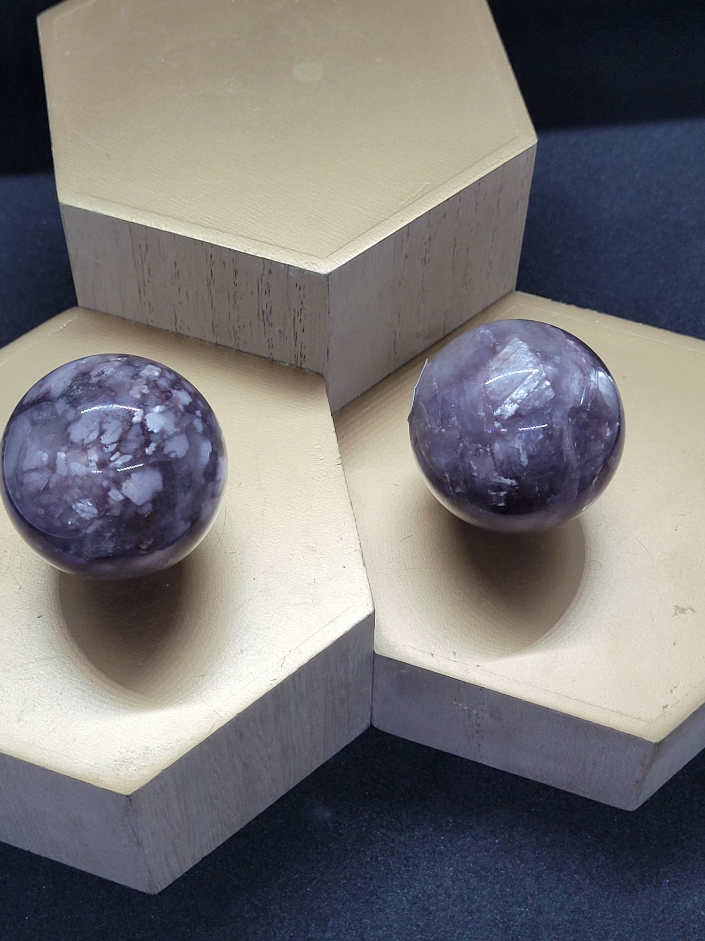 Lepidolite Spheres - High Quality