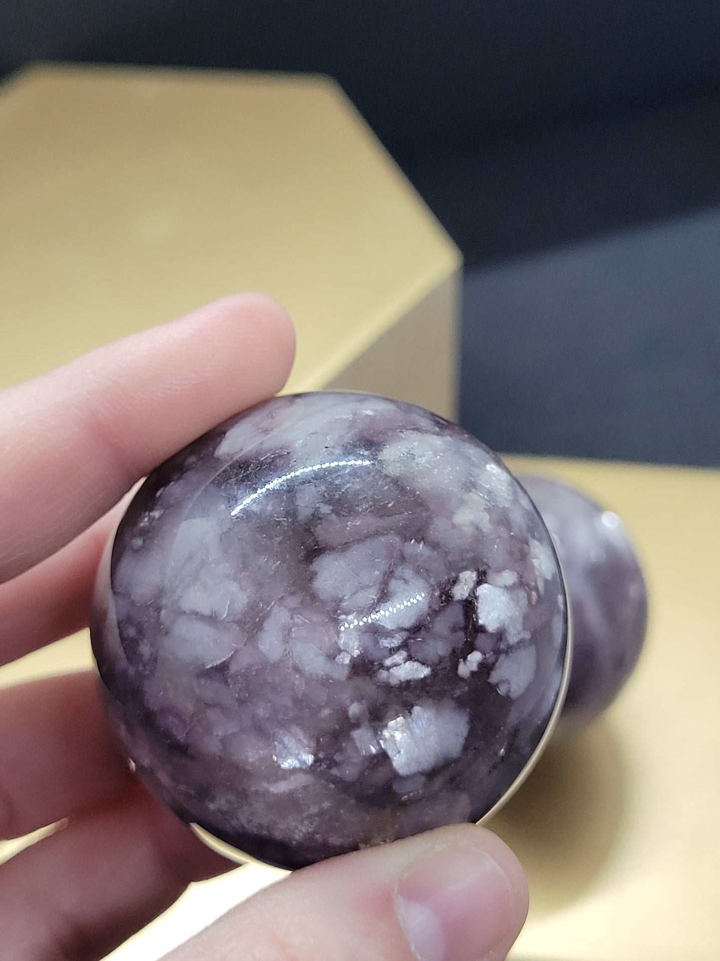 Lepidolite Spheres - High Quality