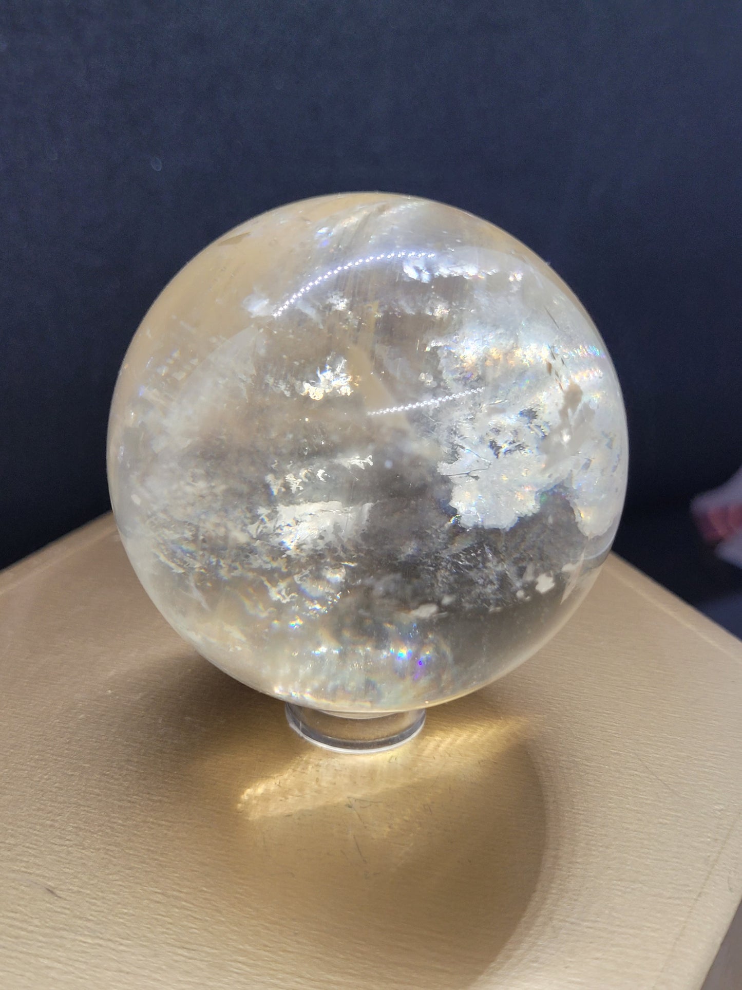 Optical Honey Calcite Sphers