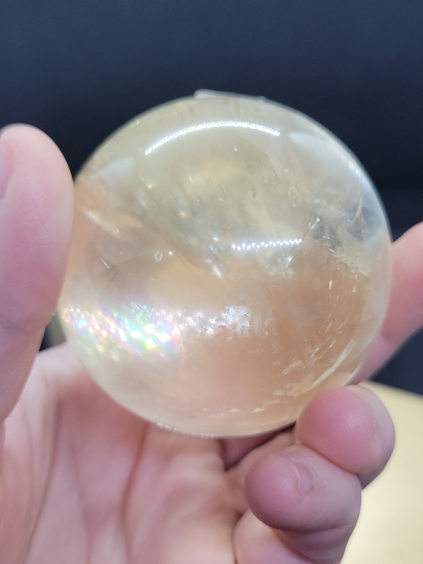 Optical Honey Calcite Sphers